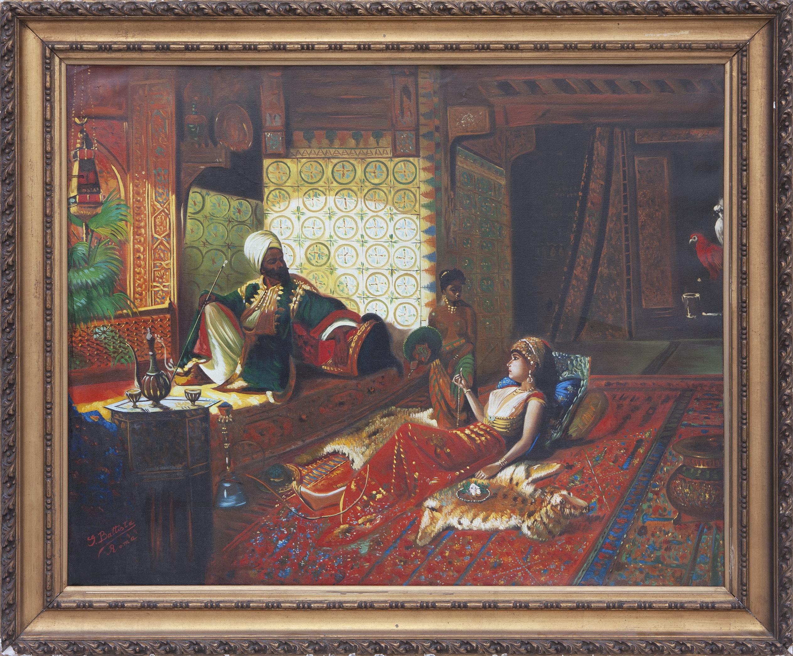 IMAGEN DE UN HARÉN EN PALACIO JUNTO AL EMIR