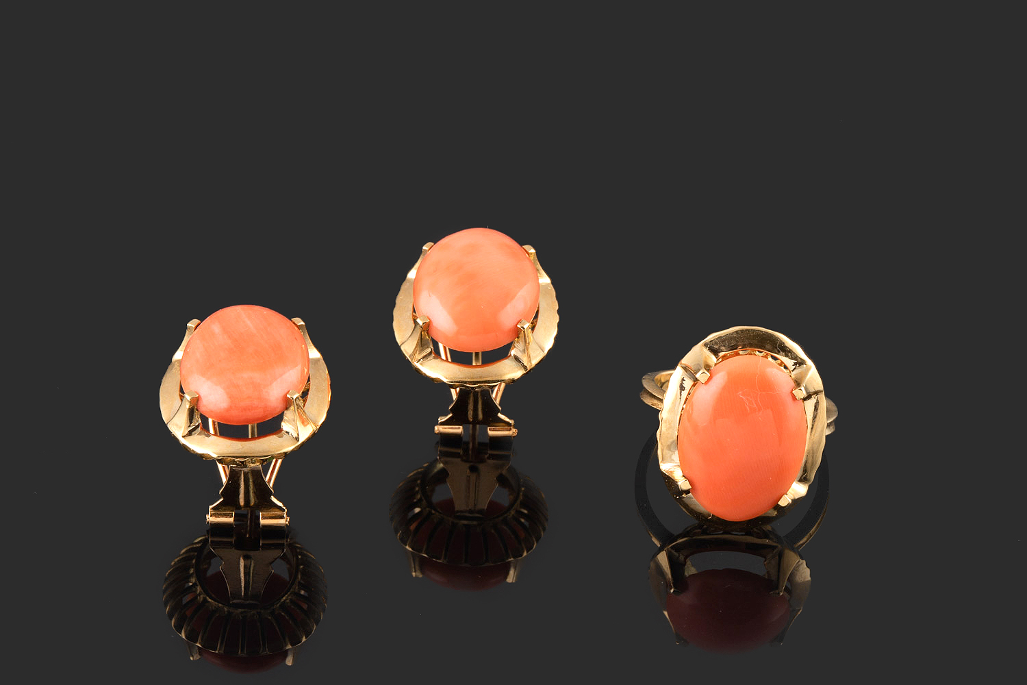 Conjunto sortija y pendientes