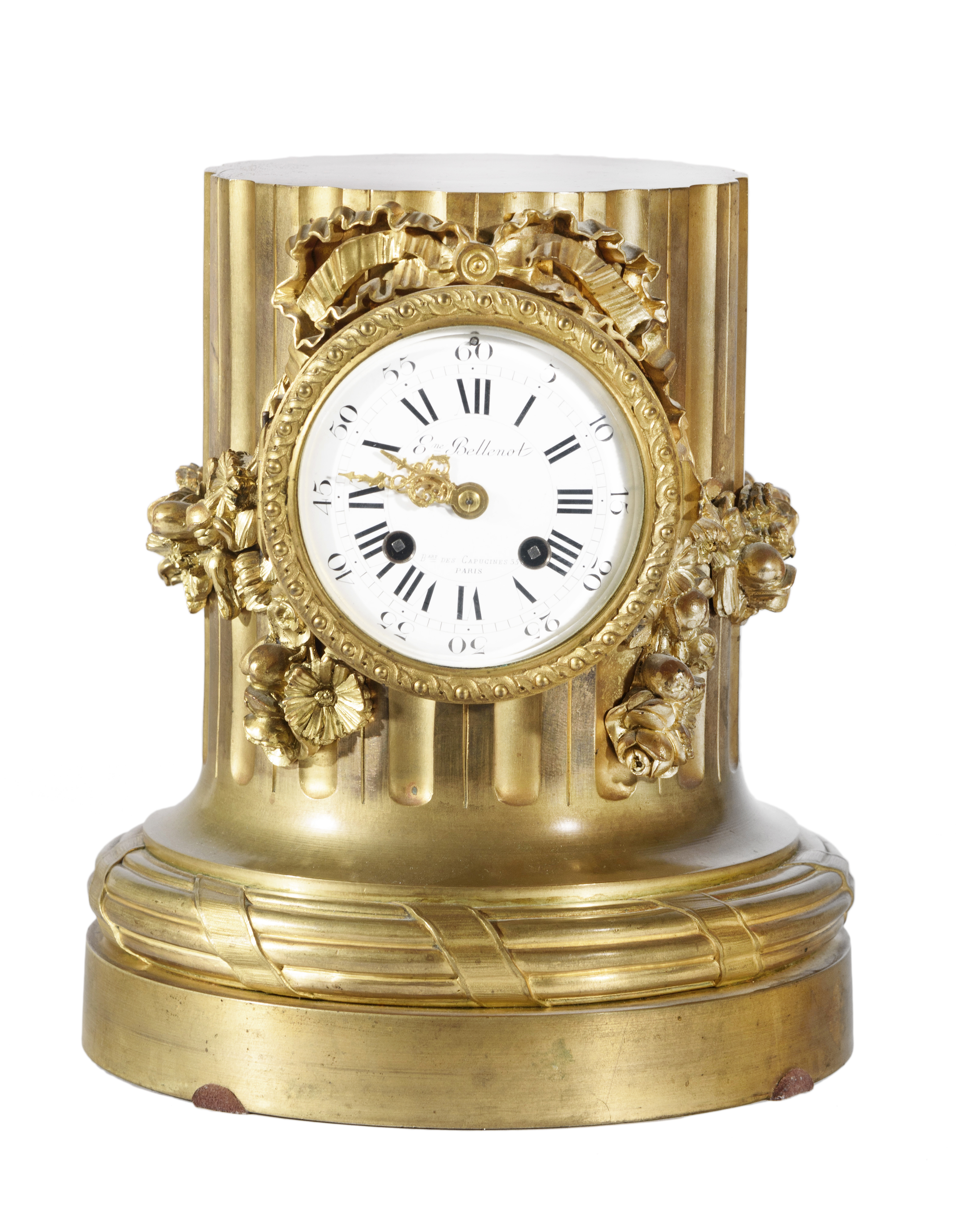 RELOJ DE SOBREMESA ESTILO LUIS XVI, FRANCIA, S. XIX