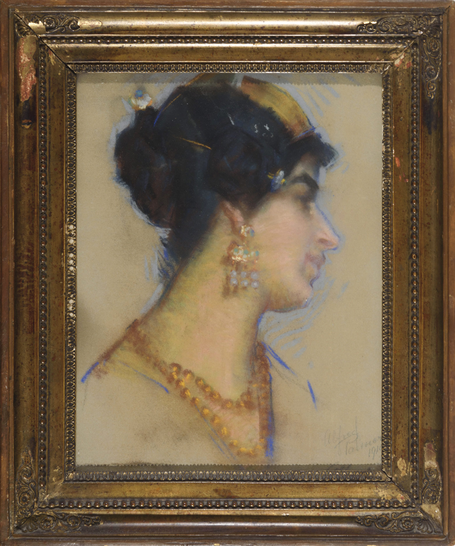 Retrato de dama de perfil, 1914