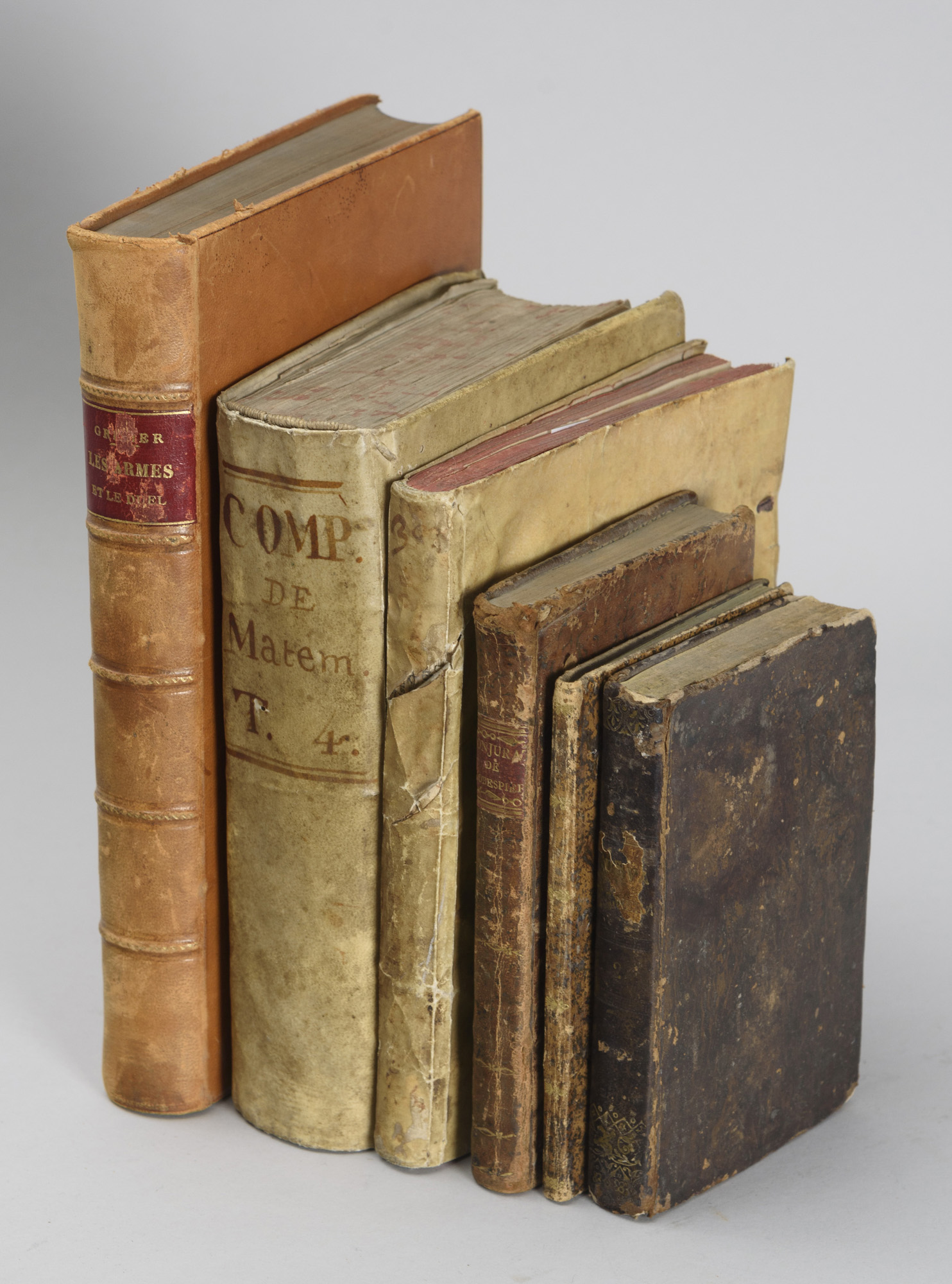 CONJUNTO DE SEIS LIBROS DE LOS SIGLOS XVI - XVIII - XIX