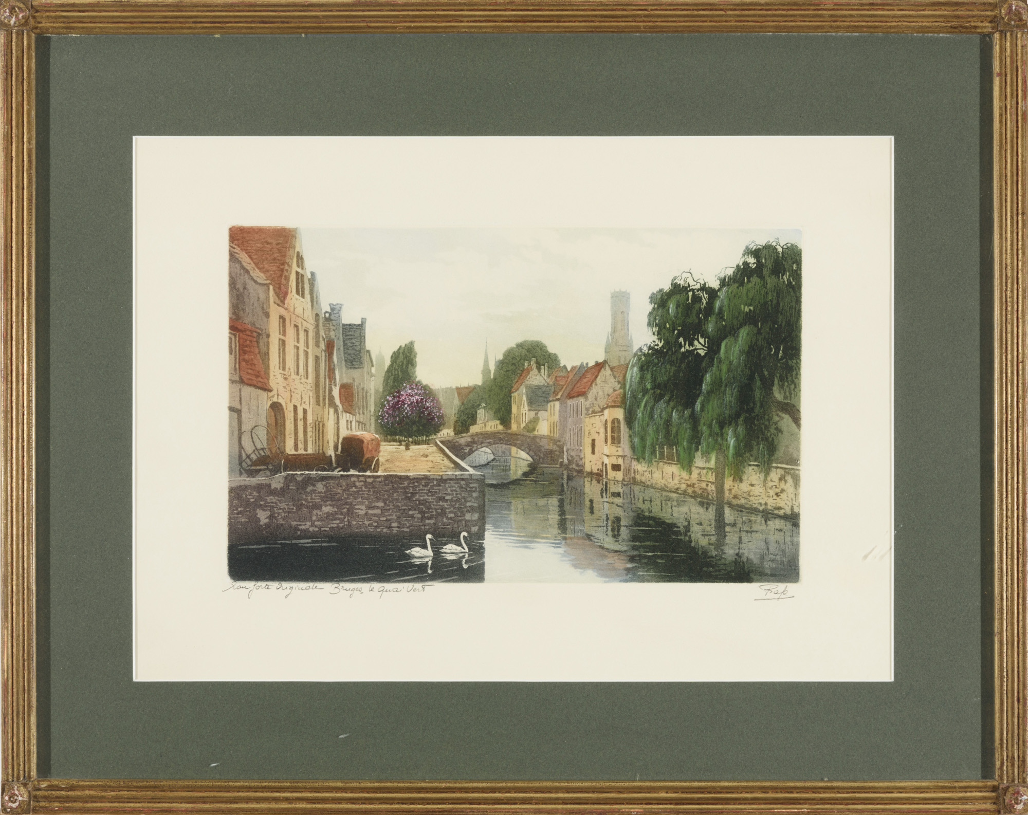 "Bruges, Le Quai Vert" y "Matin d&#39;automne"