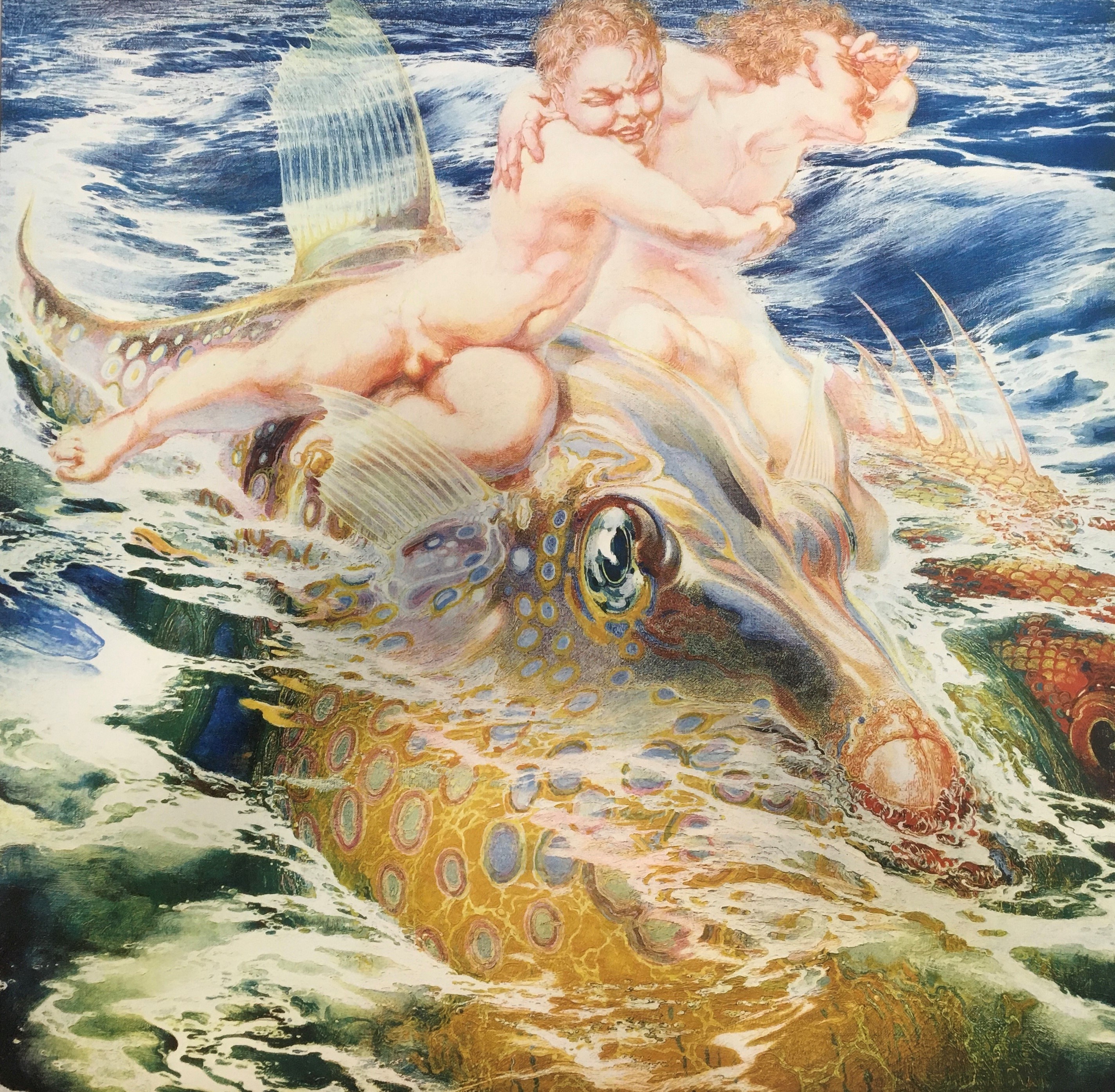 OCHO LÁMINAS DE LA SERIE " POEMA DEL MAR"