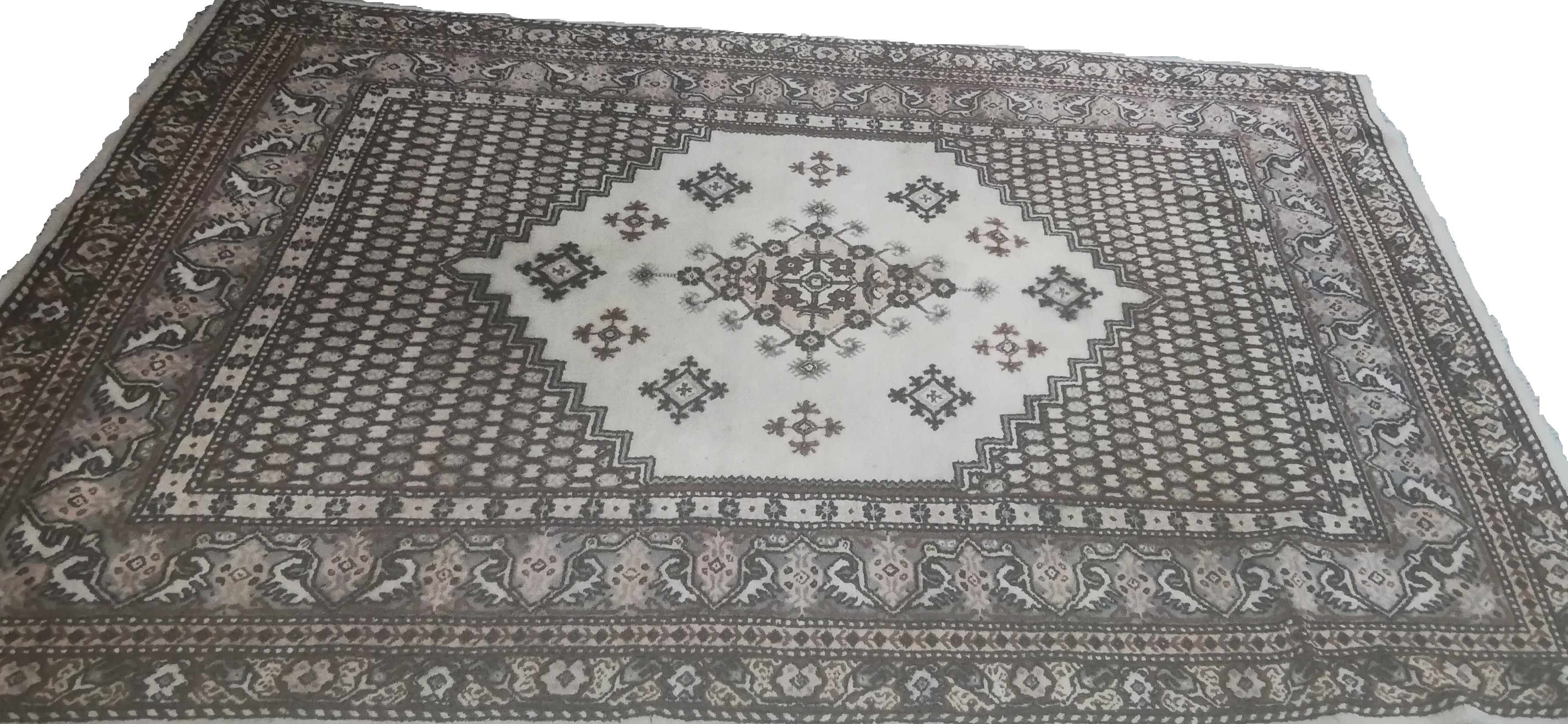 ALFOMBRA DE LANA PERSA SENNEH, IRÁN, S.XX