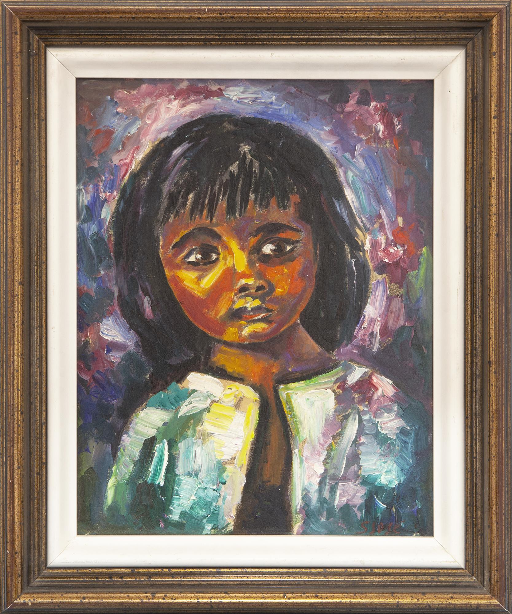 Retrato de niña de medio cuerpo