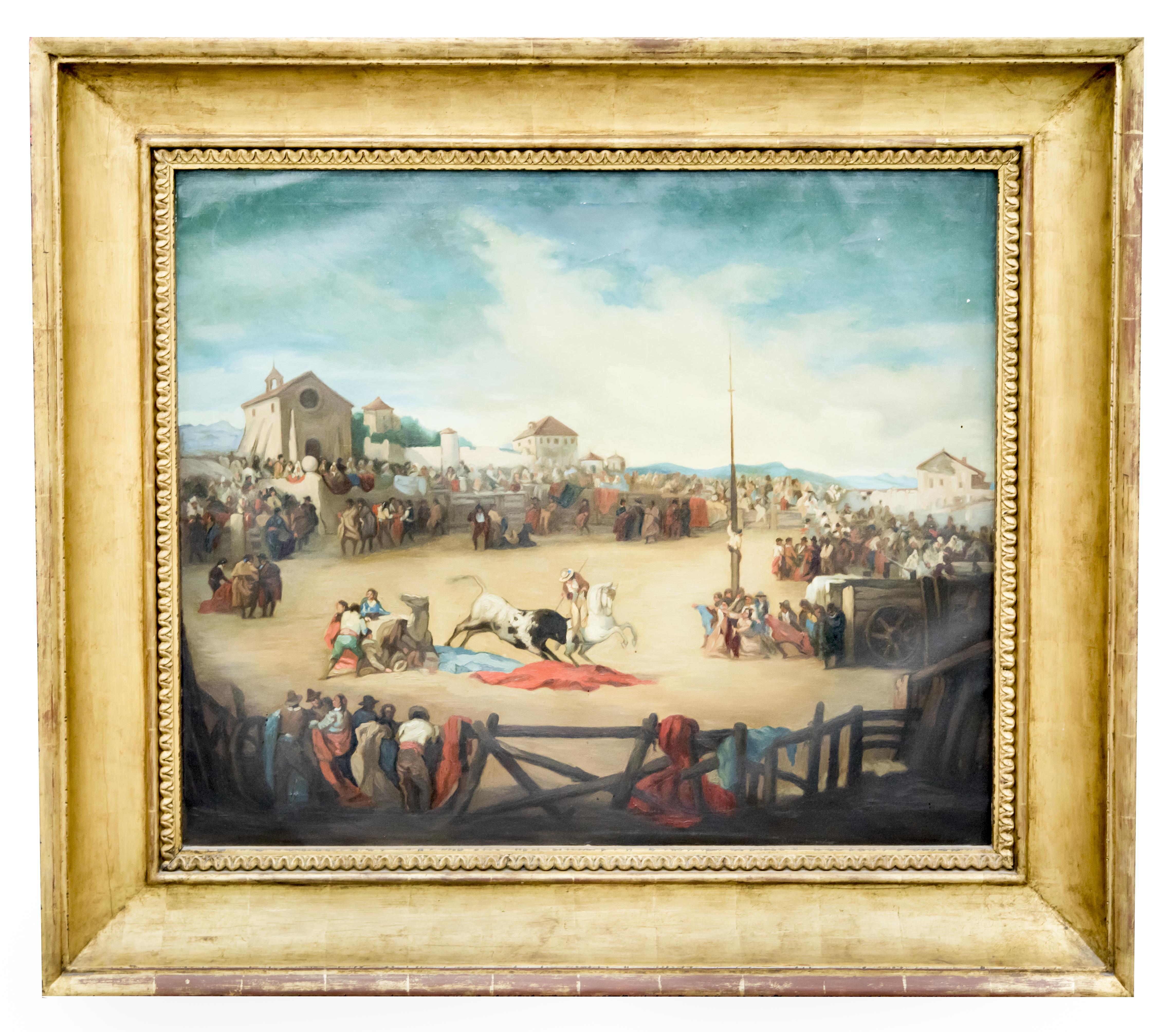 CORRIDA DE TOROS EN UN PUEBLO, COPIA DEL ORIGINAL DE EUGENI