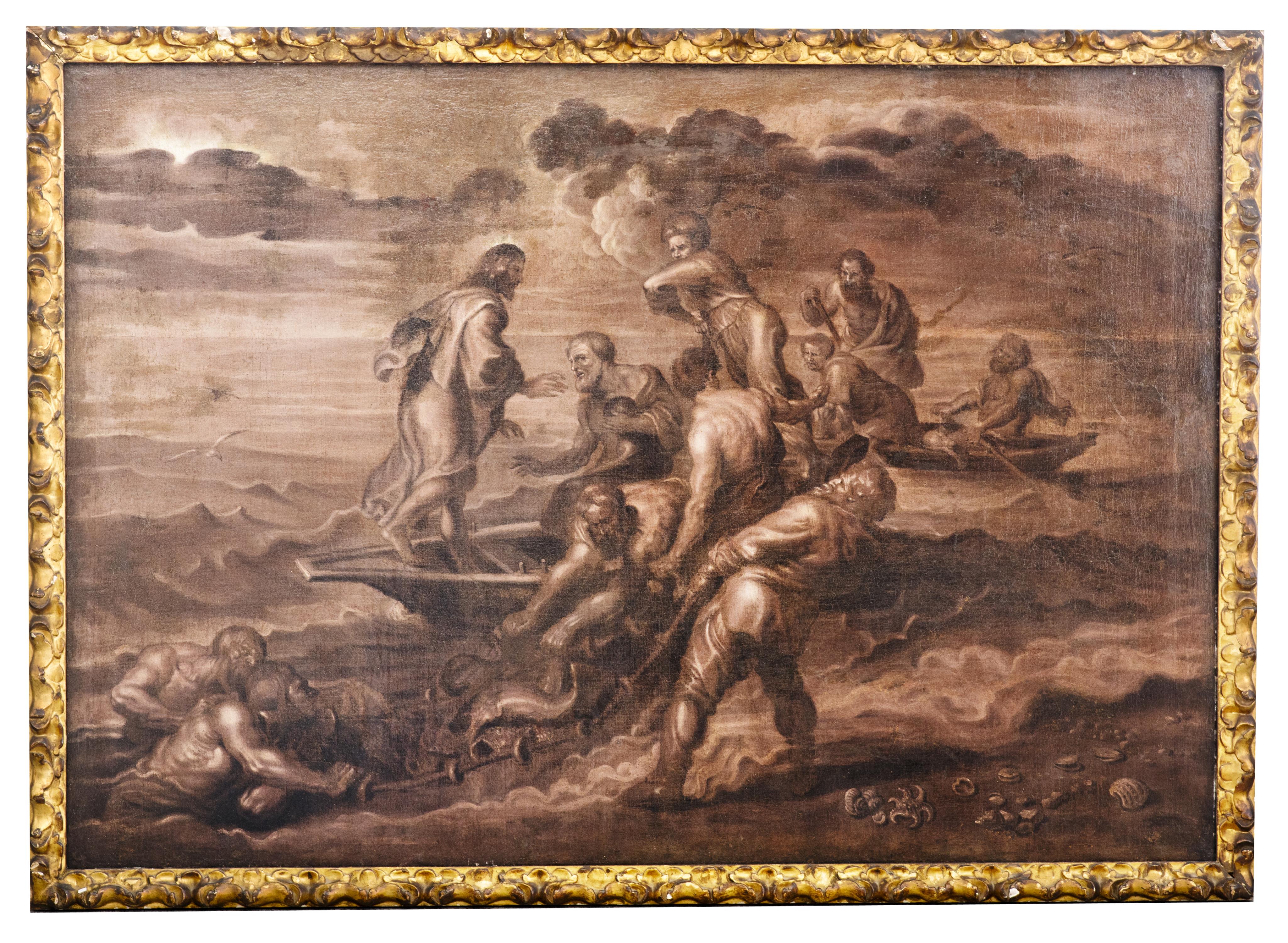 LA PESCA MILAGROSA, S.XIX, COPIA DEL ORIGINAL DE RUBENS (15