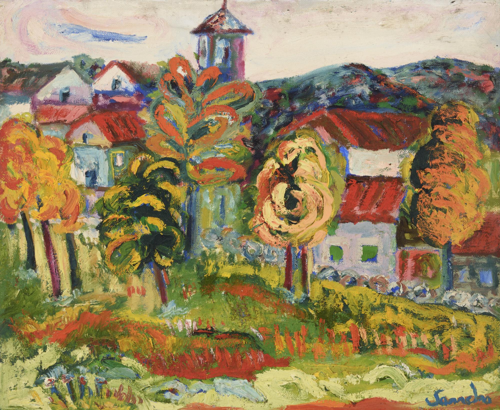 VISTA DE COLMENAREJO, ESCUELA ESPAÑOLA CONTEMPORÁNEA