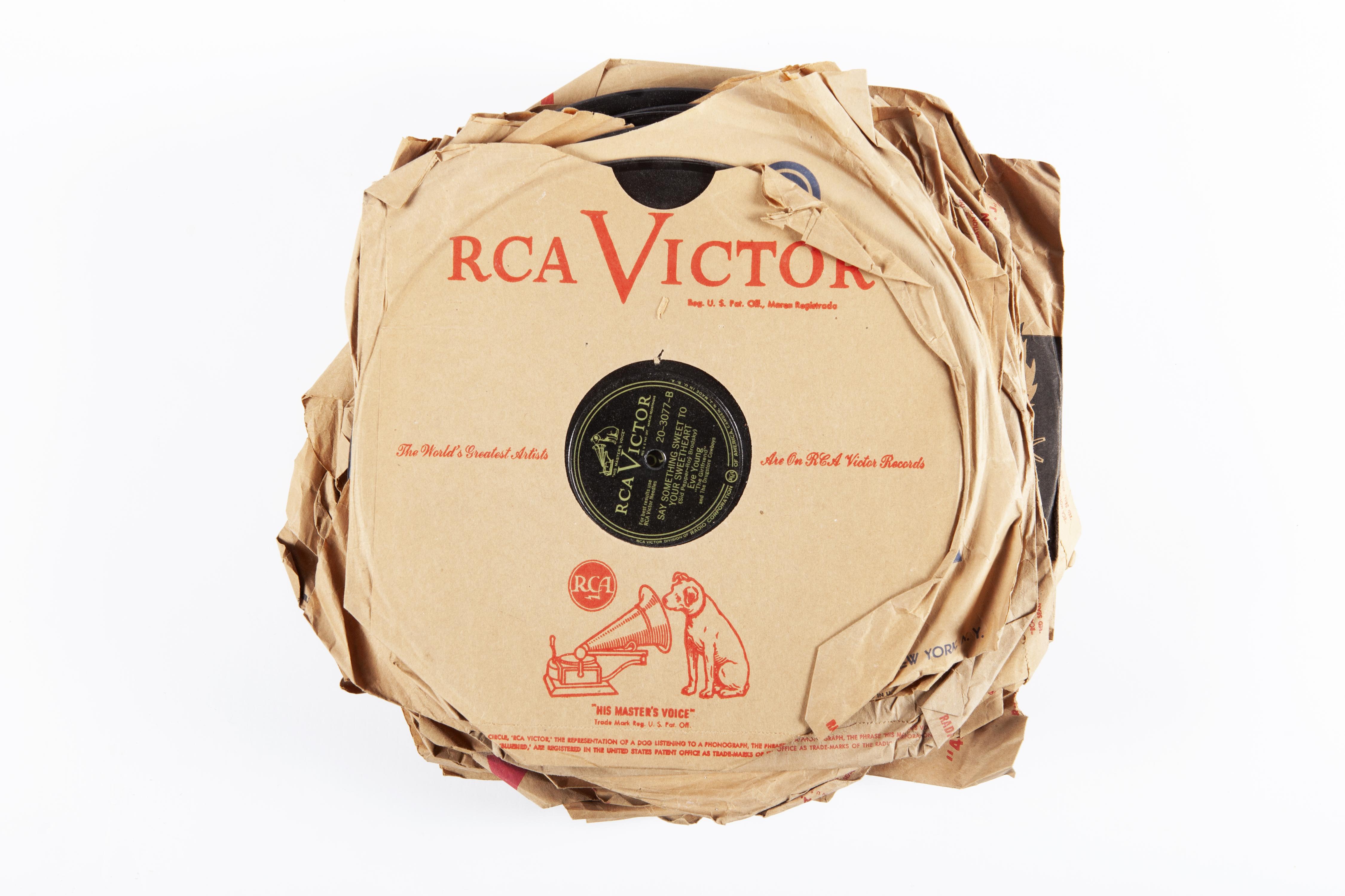 COLECCIÓN DE DISCOS DE BAQUELITA, RCA VÍCTOR, PRIMER TERCIO