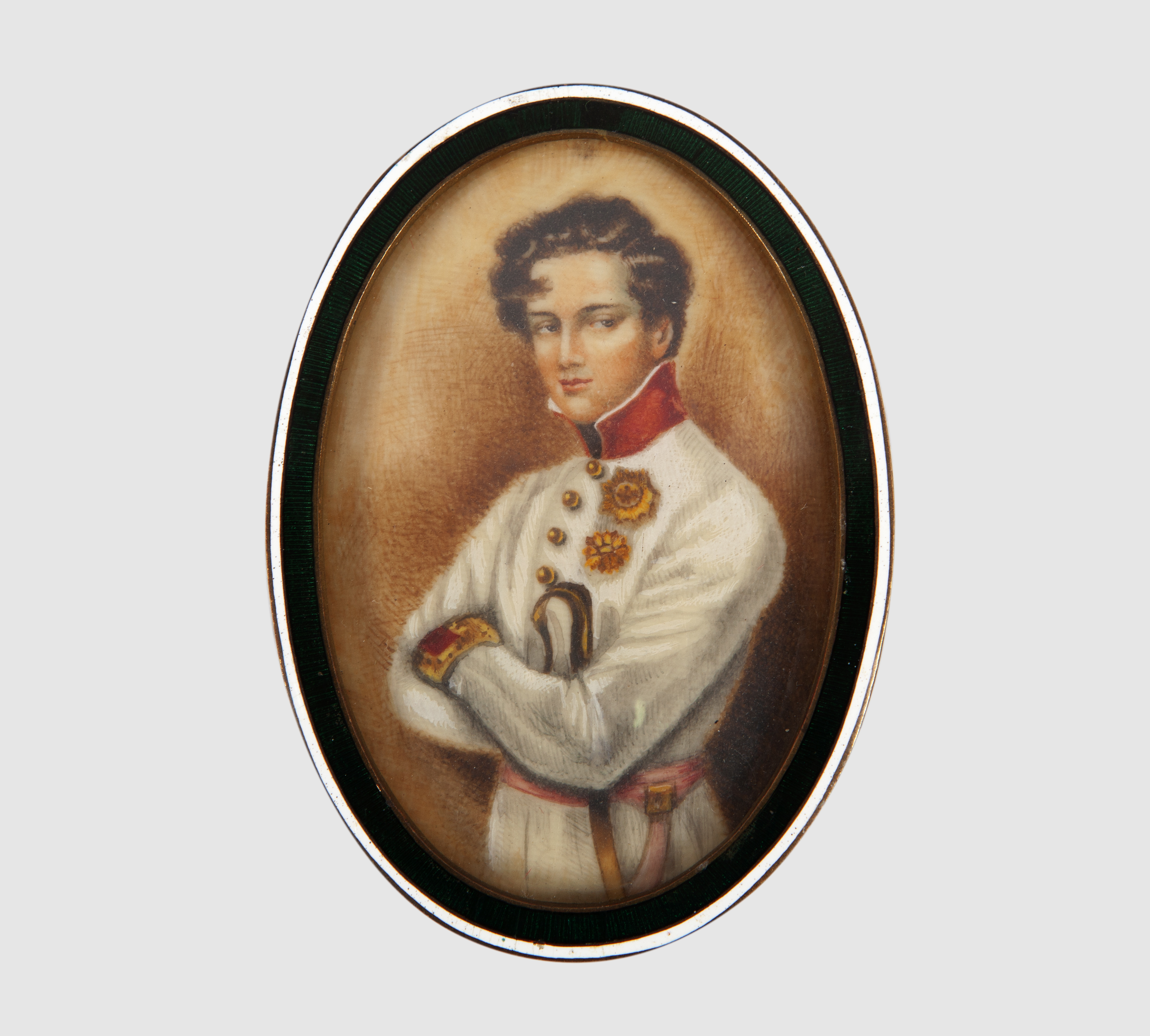RETRATO DE UN OFICIAL DE CABALLERÍA AUSTROHÚNGARO, S. XIX