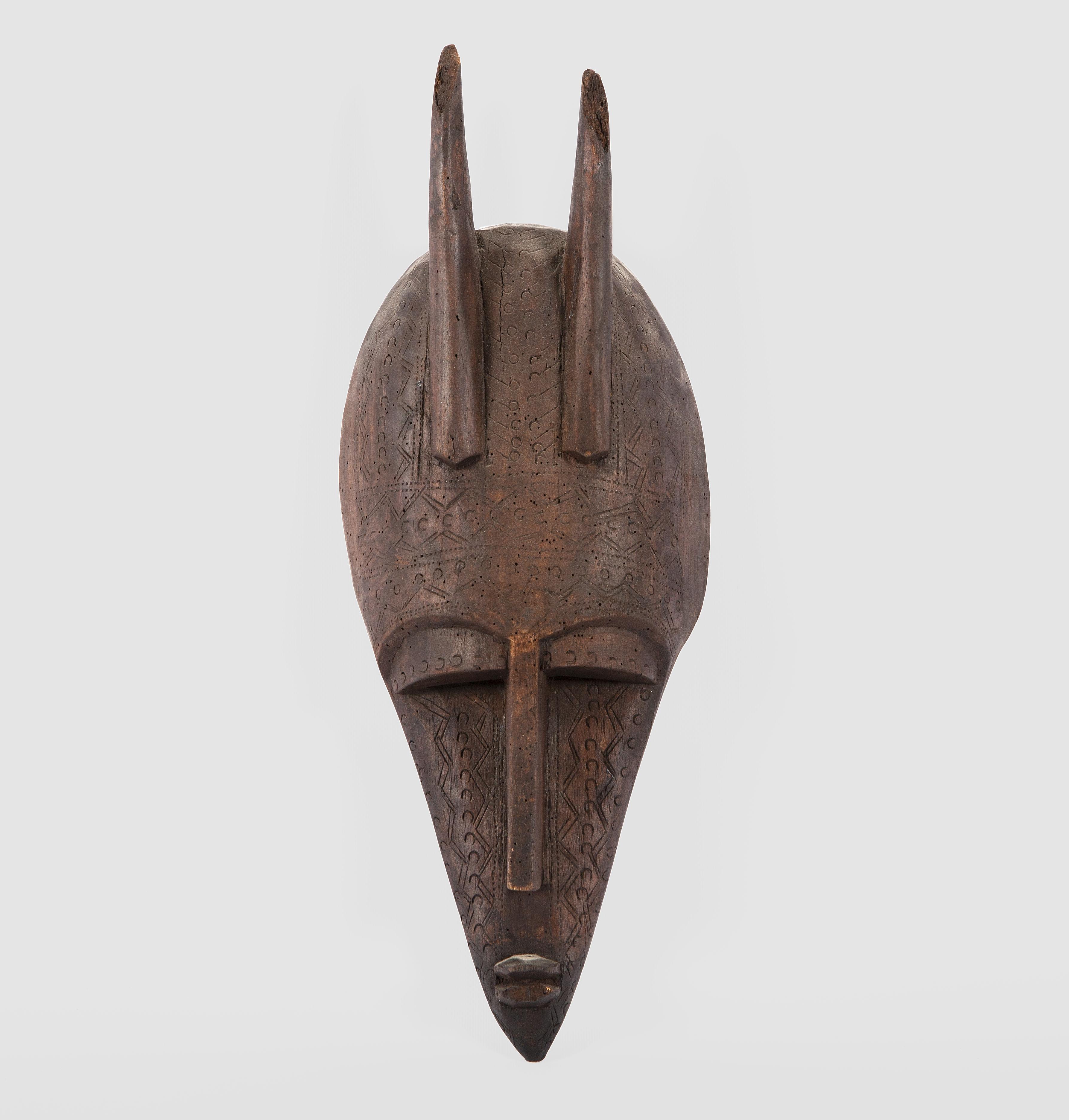 MÁSCARA AFRICANA BAILE DE MADERA TALLADA, DOGÓN, MALI