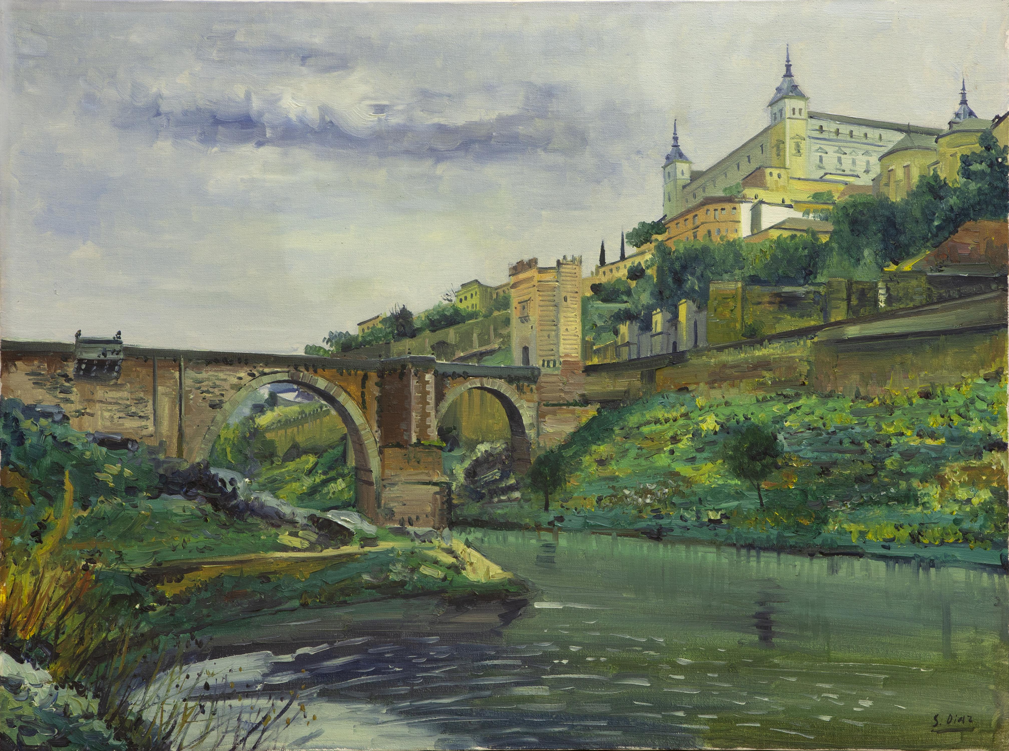 VISTAS AL PUENTE DE SAN MARTÍN Y RÍO TAJO, TOLEDO