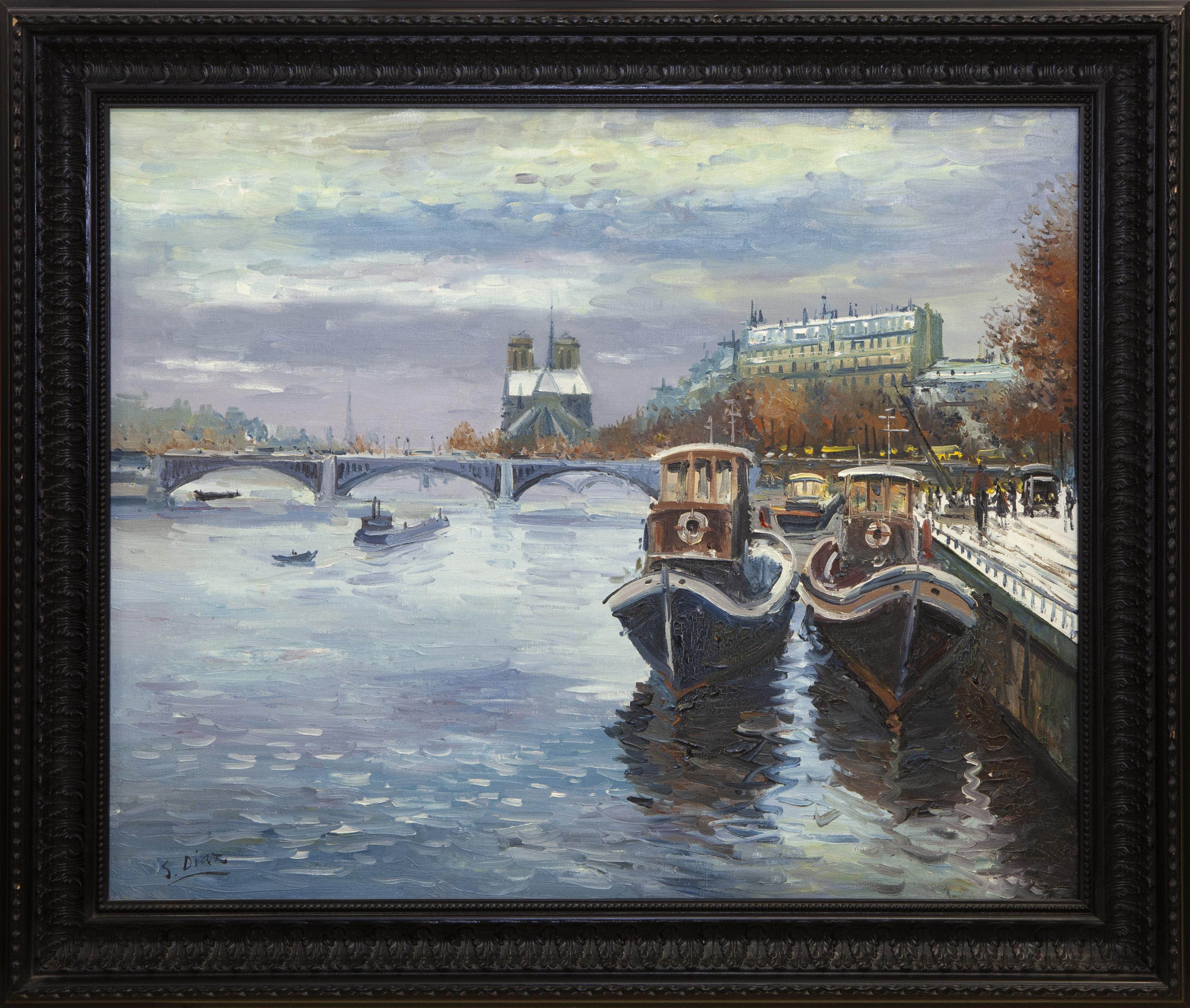 EL SENA EN INVIERNO, PARÍS