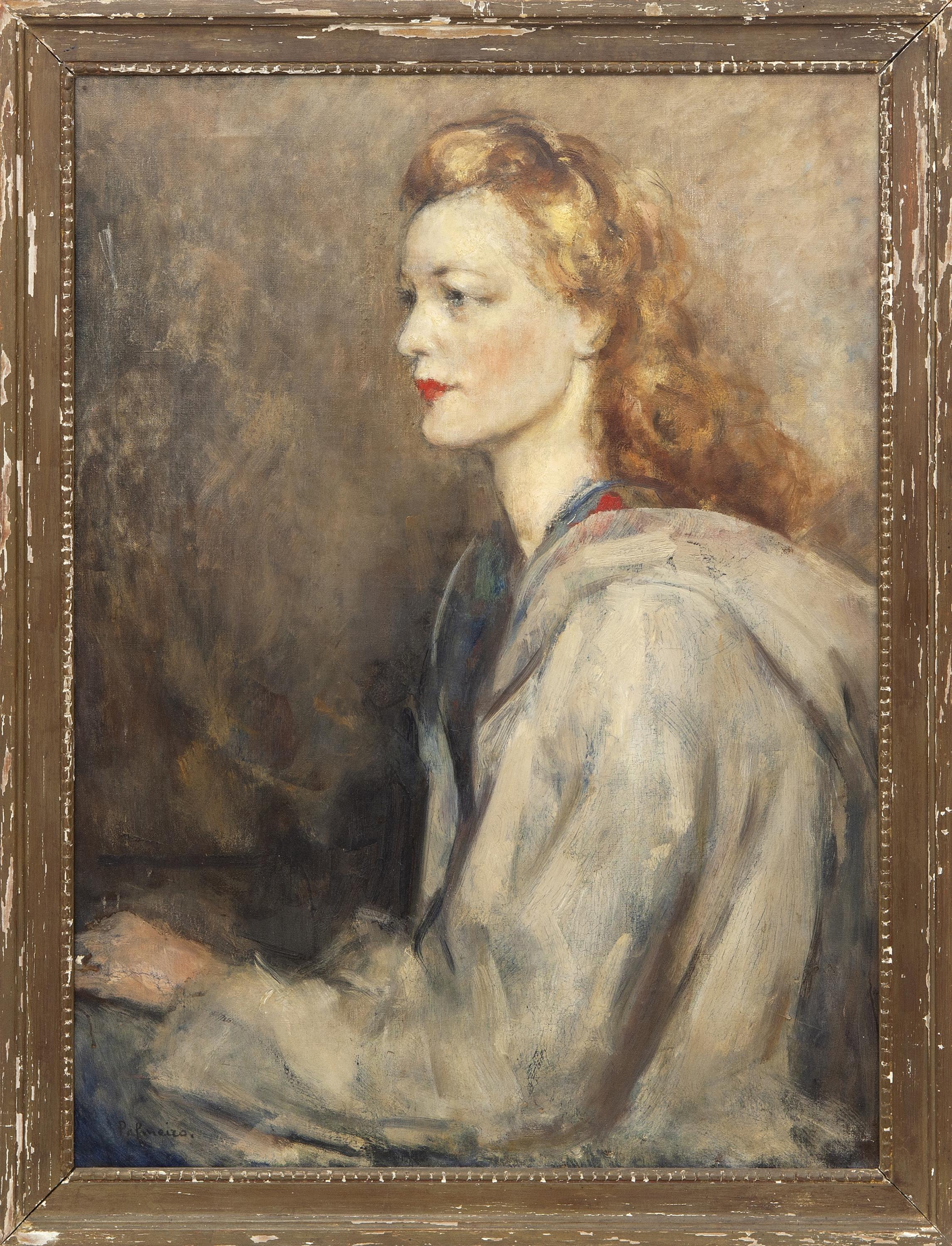 RETRATO DE DAMA DE PERFIL 