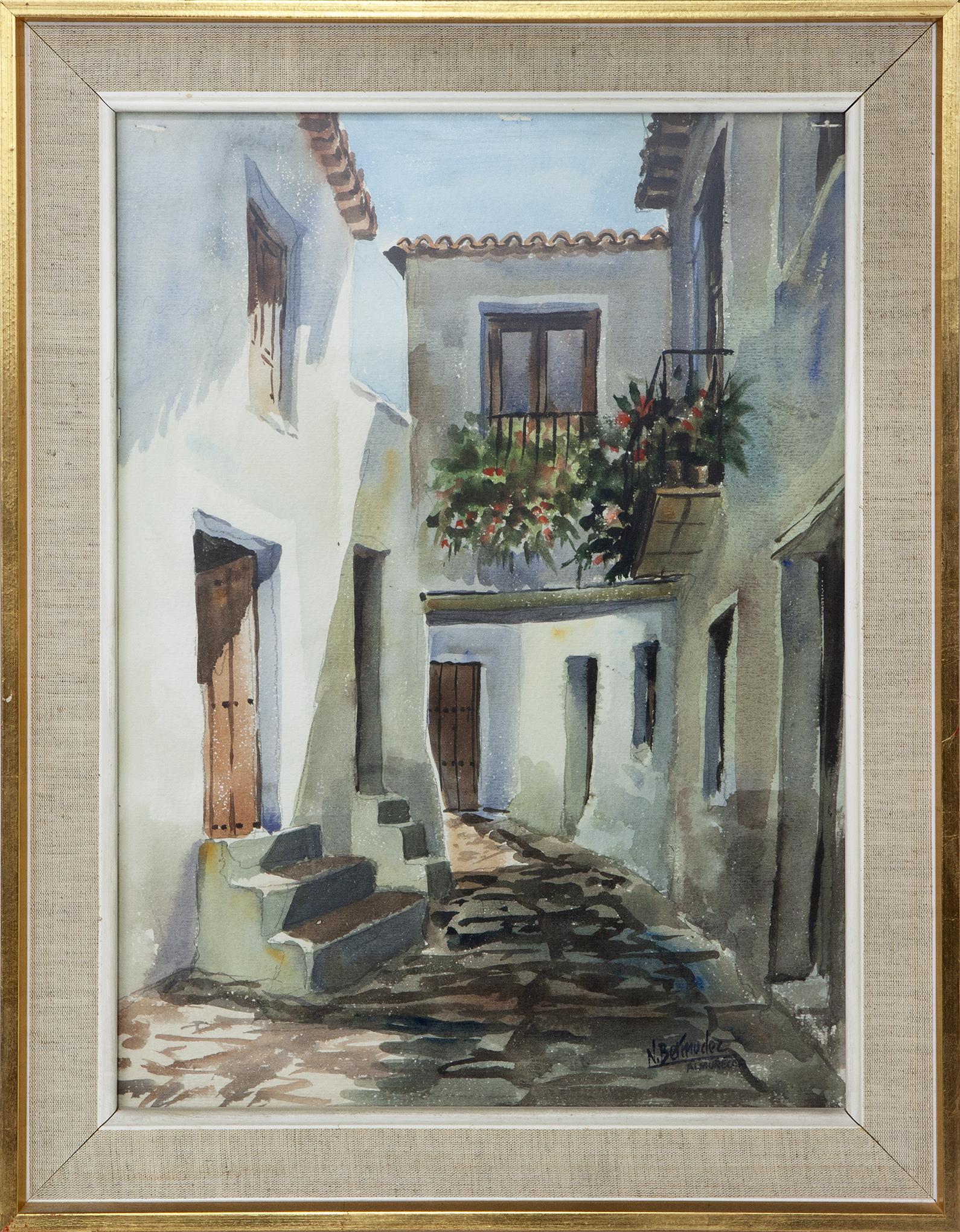 VISTAS DE UNA CALLE DE ALMUÑECAR, GRANADA. 