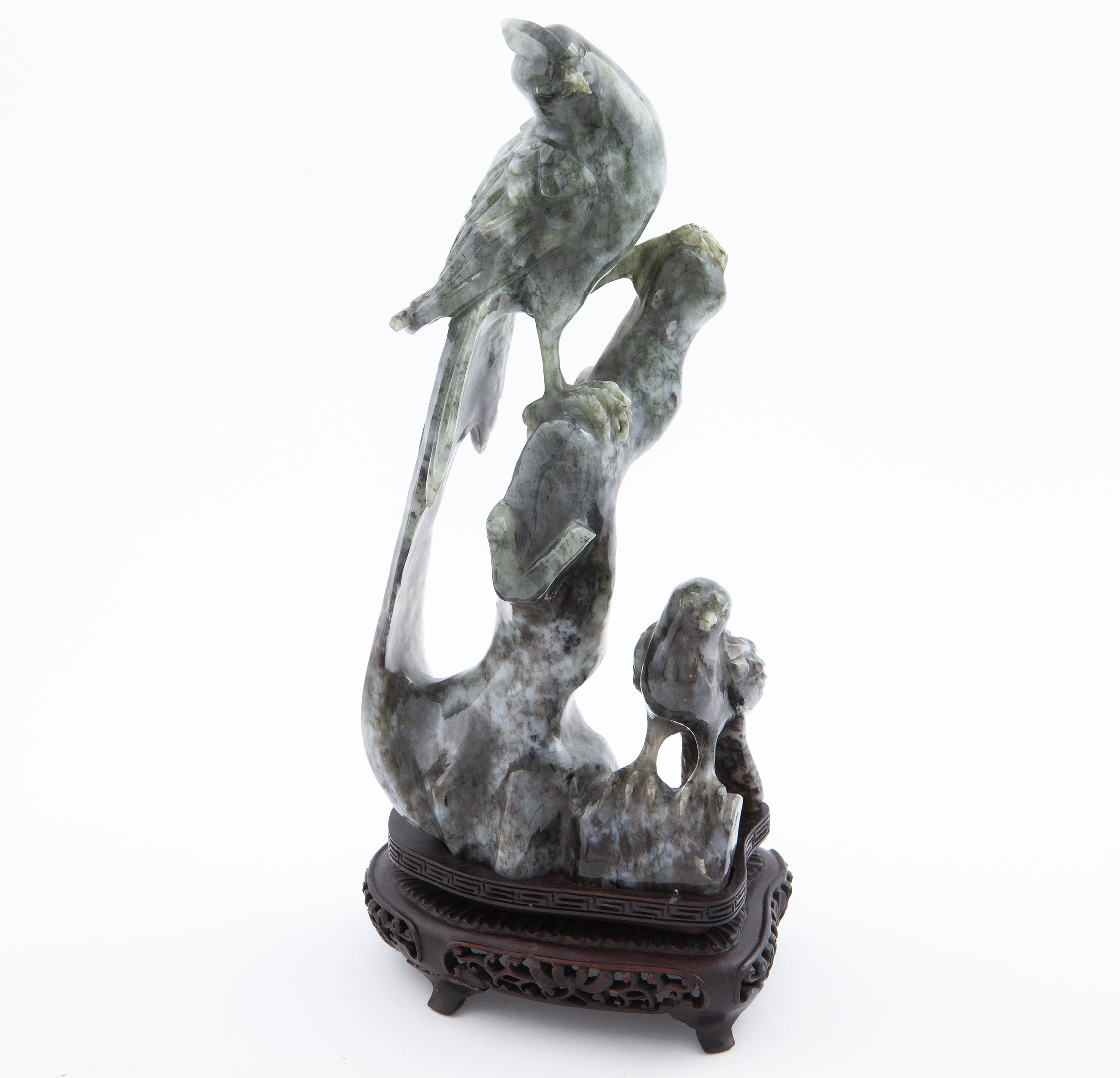 FIGURA DE AVES SOBRE UNA RAMA, CHINA, S.XX. 