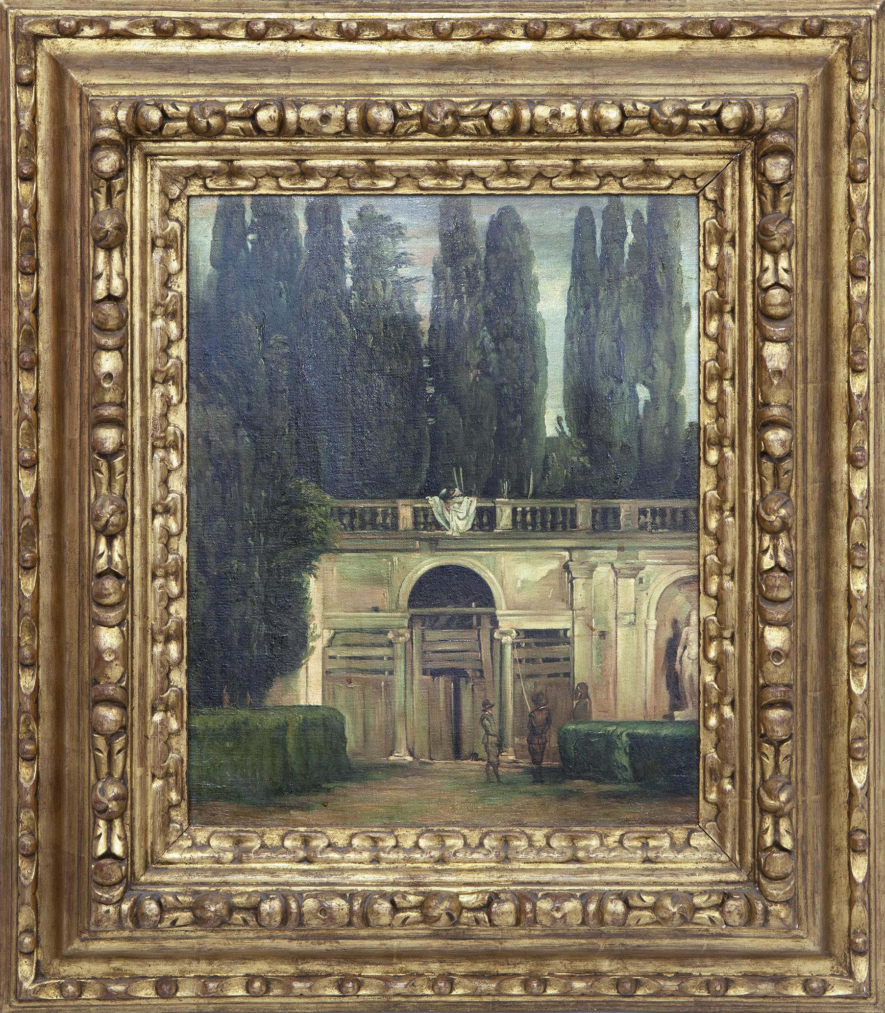 VISTA DEL JARDIN DE LA VILLA MÉDICI EN ROMA, COPIA DEL ORIG