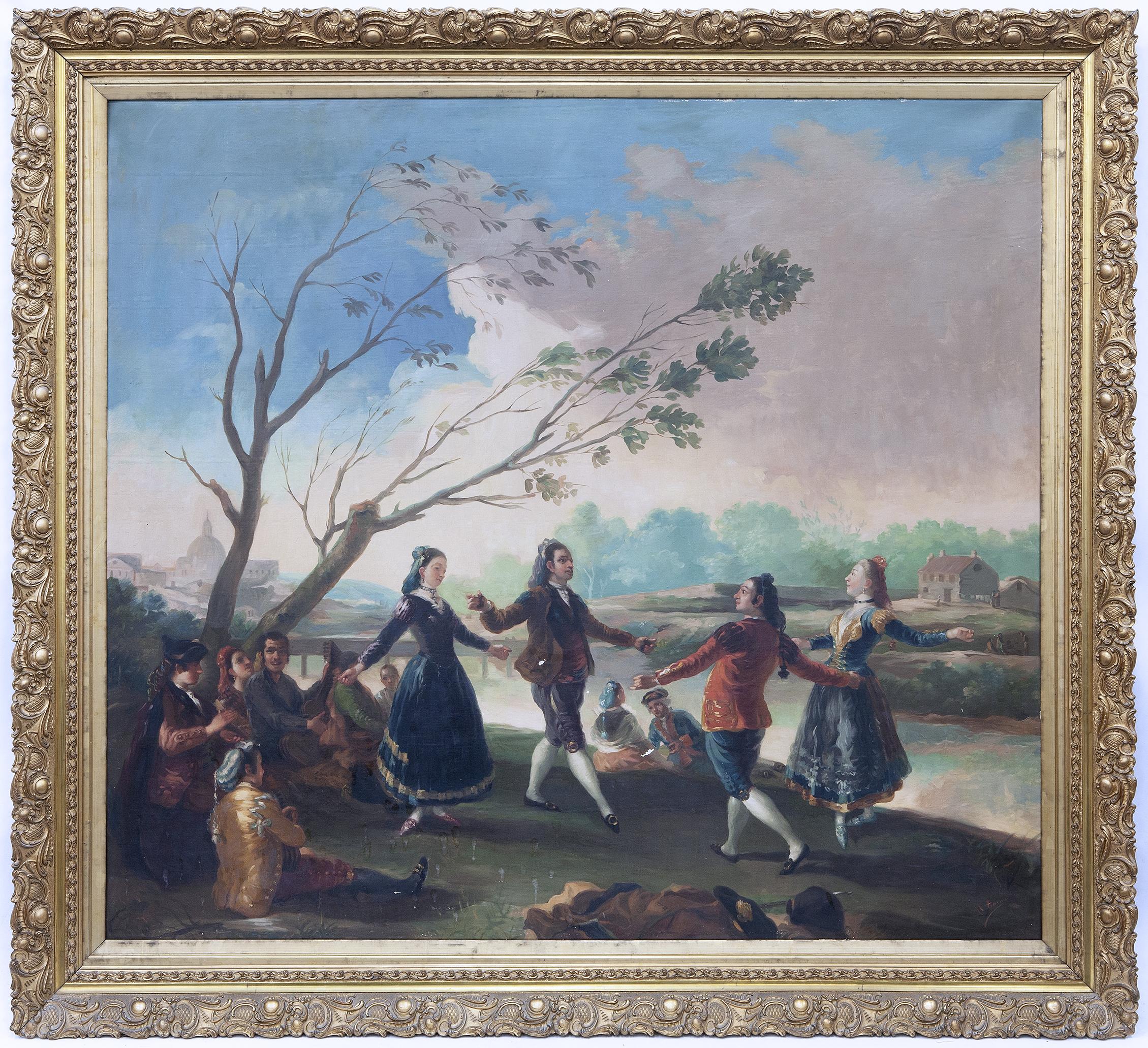BAILE A ORILLAS DEL MANZANARES, COPIA DEL ORIGINAL DE FRANC