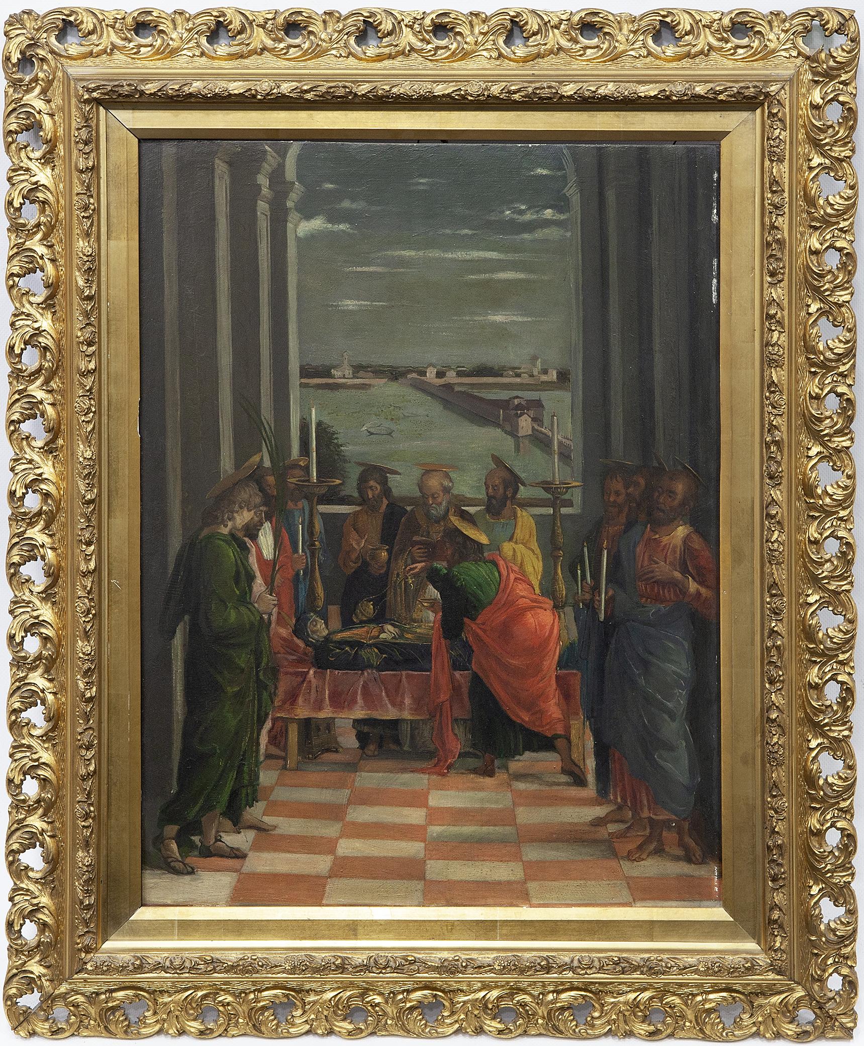 TRÁNSITO DE LA VIRGEN, COPIA DEL ORIGINAL DE ANDREA MANTEGNA
