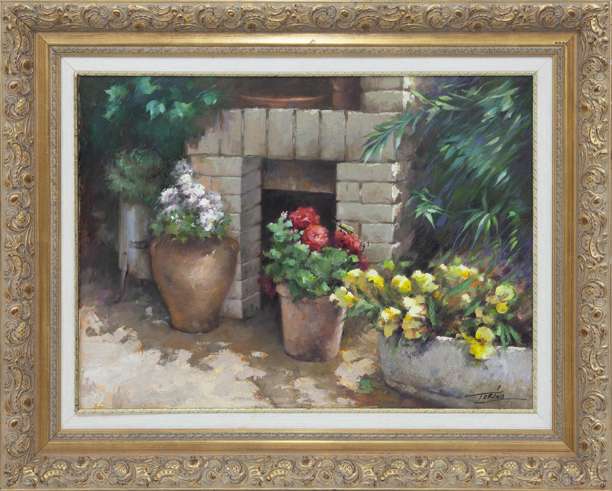 BODEGÓN DE FLORES: MACETAS