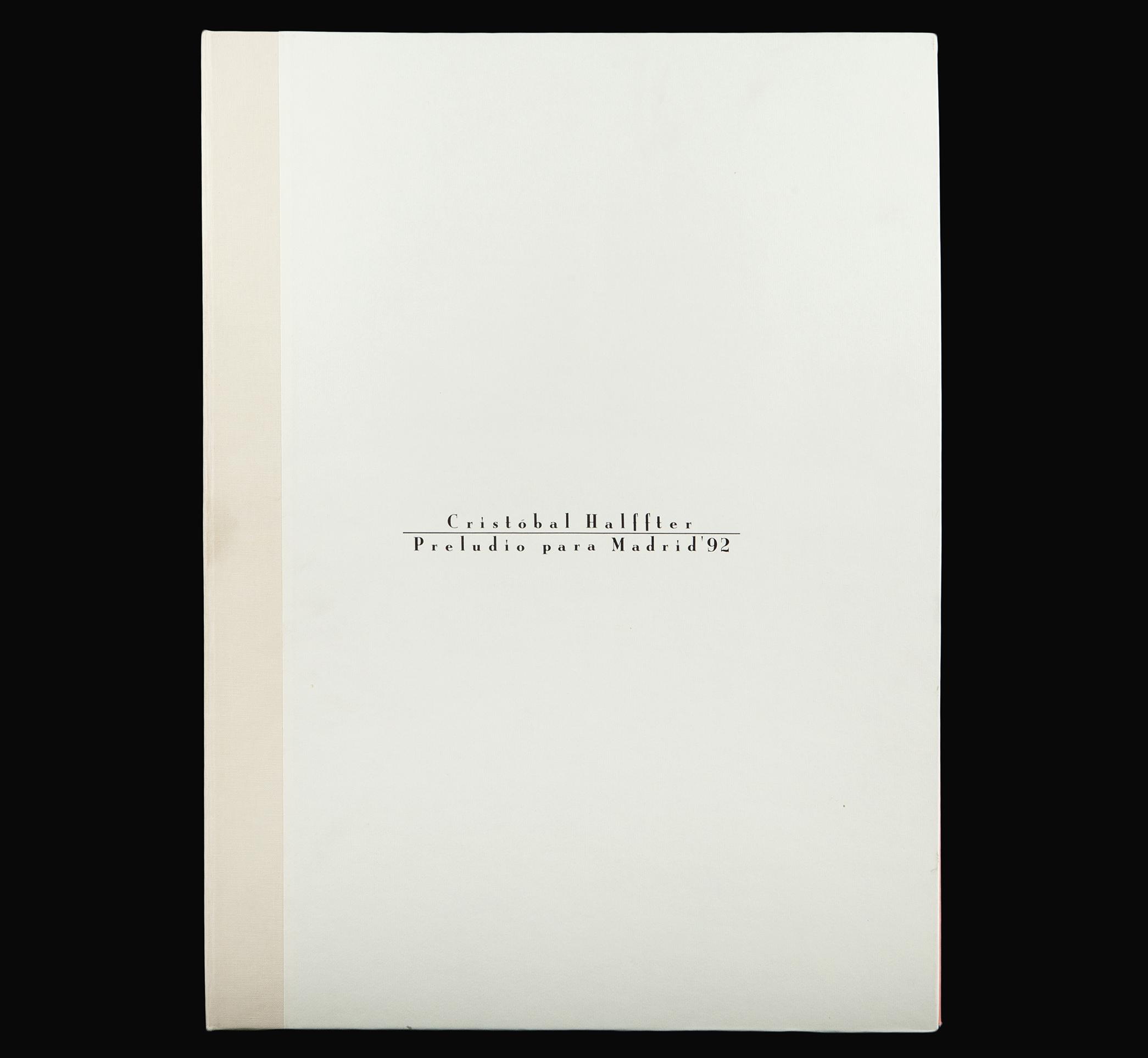 FACSÍMIL “PRELUDIO PARA MADRID 92’” DE CRISTÓBAL HALFFTER