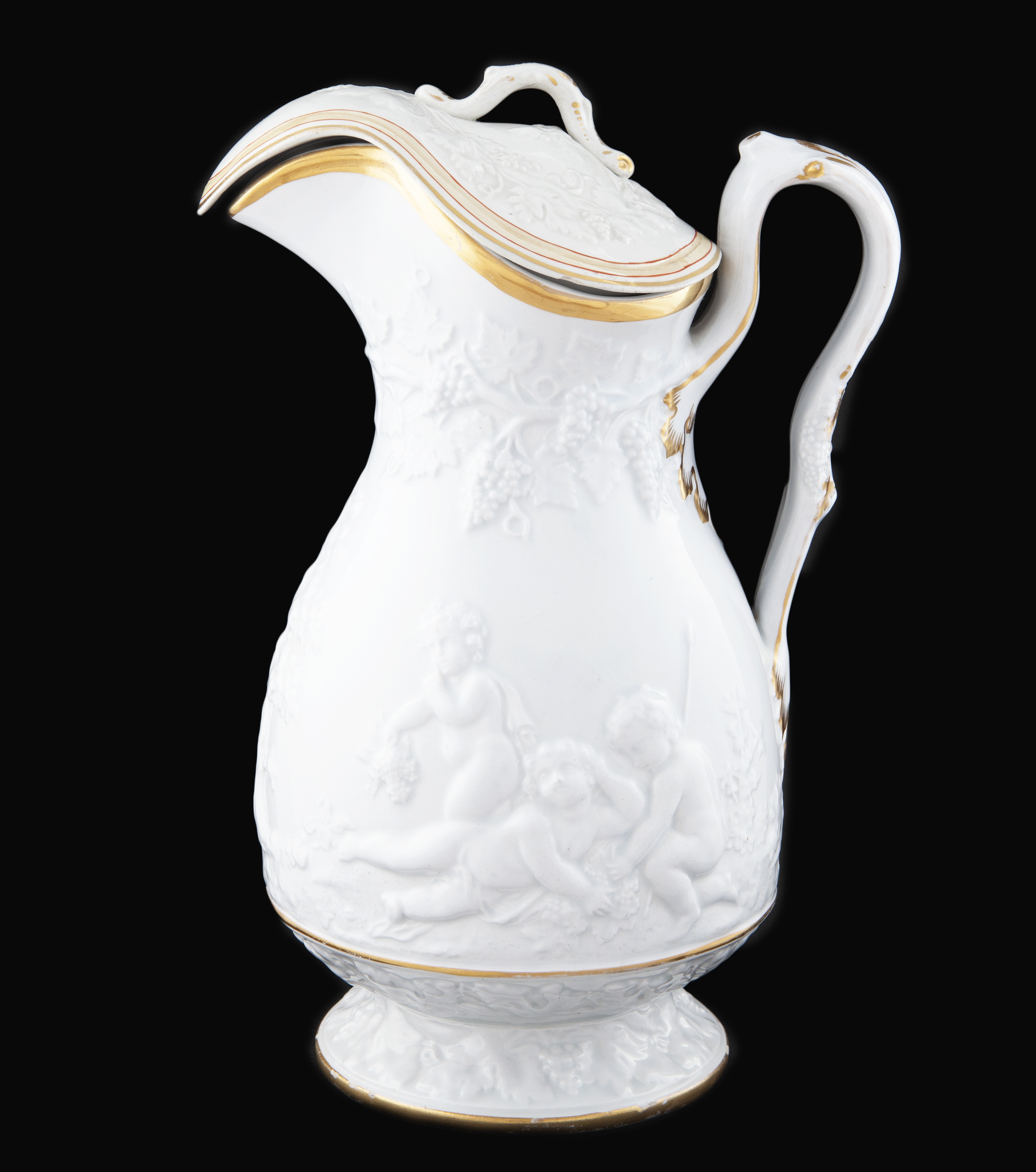 JARRA CON ASA DE PORCELANA DE PICKMAN, SEVILLA. PPS.S.XX