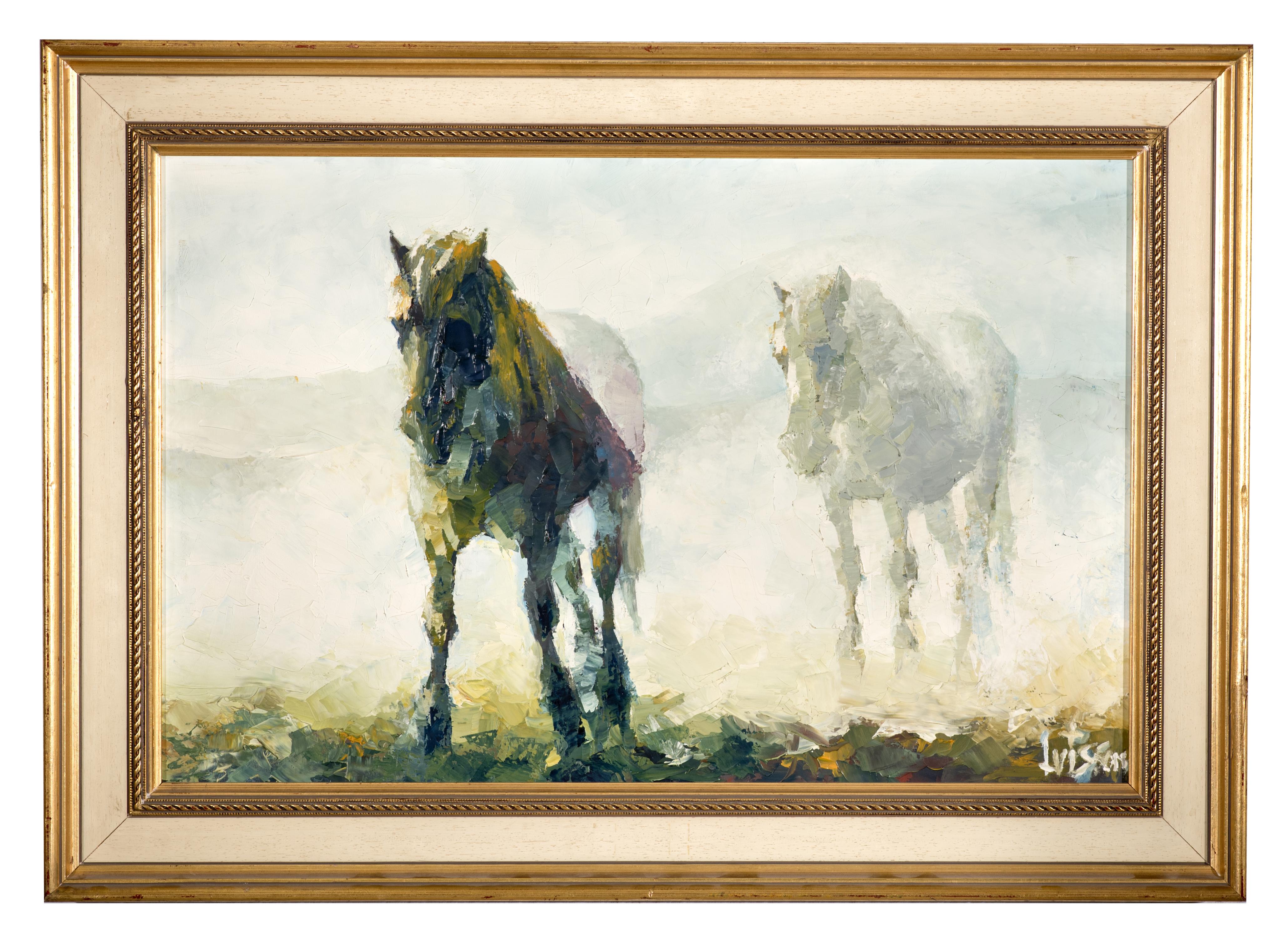 CABALLOS EN EL CAMPO. S. XX.