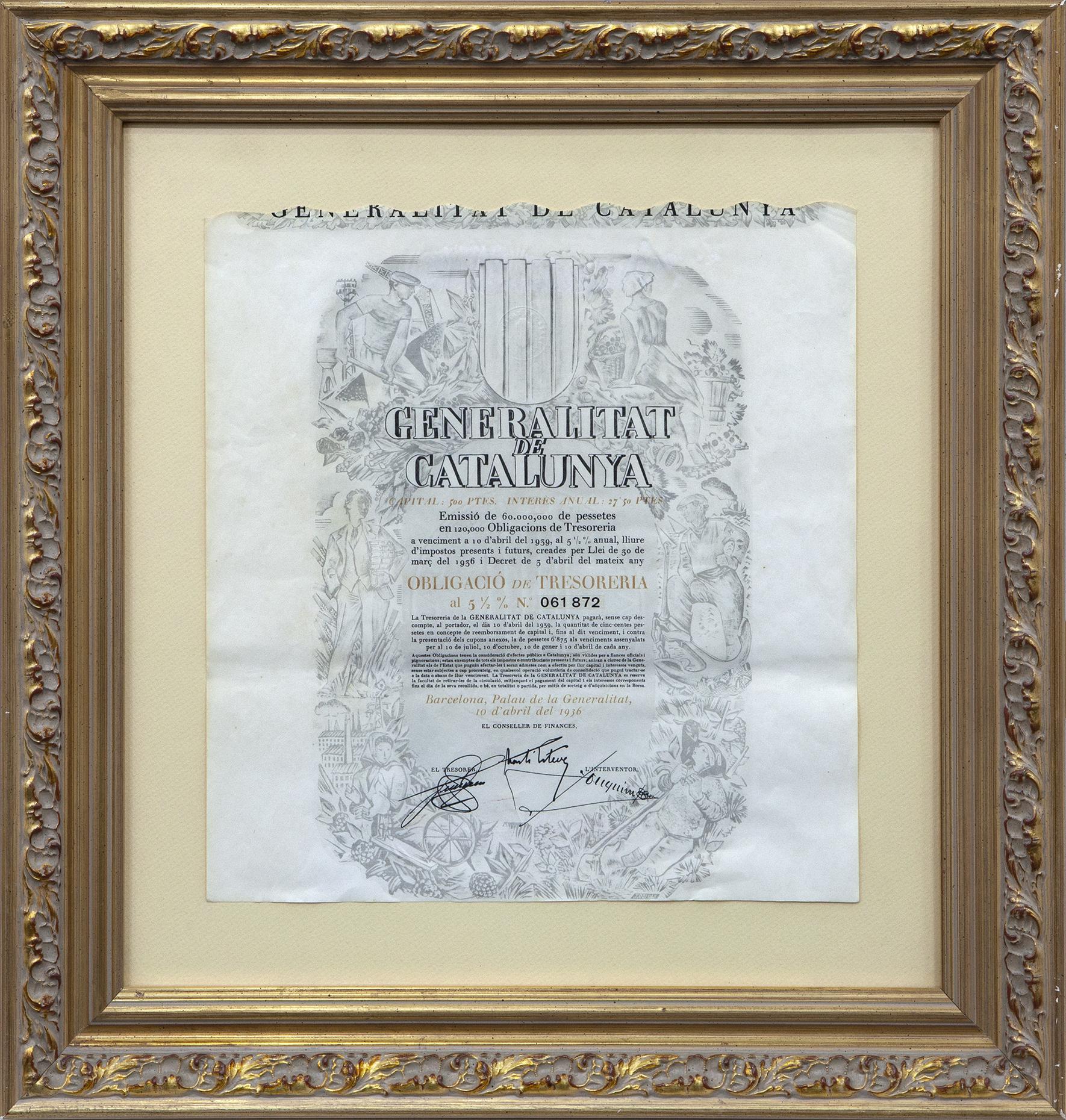 OBLIGACIÓN DE PAGO DE LA TESORERIA GENERALITAT DE CATALUNYA