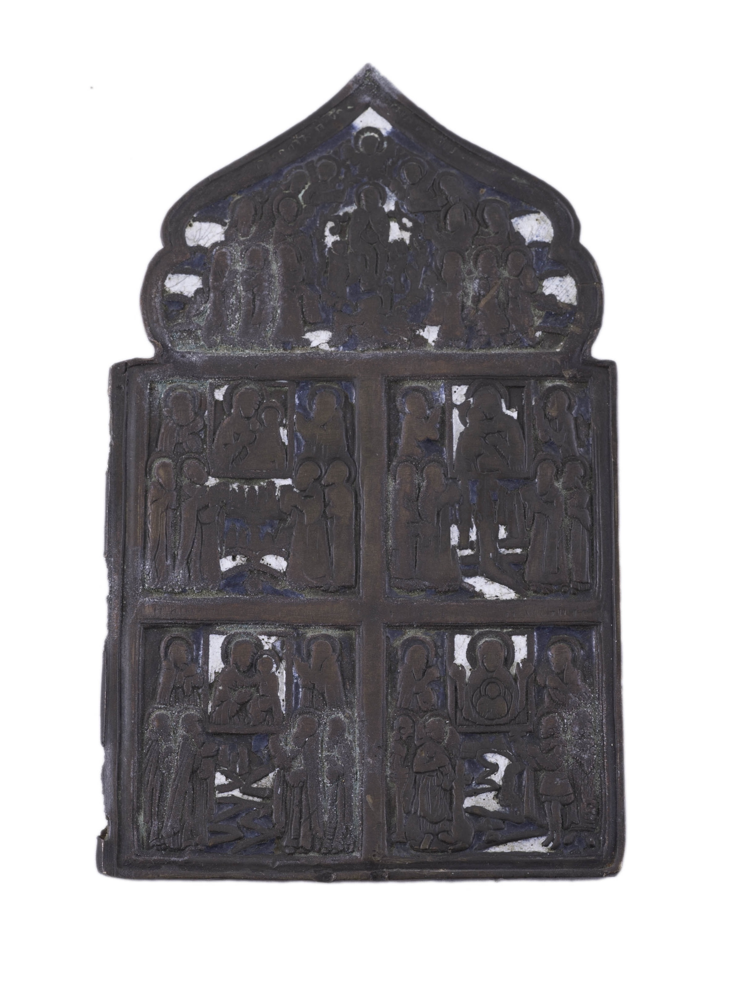 PLACA DE BRONCE BIZANTINA, S.XIX