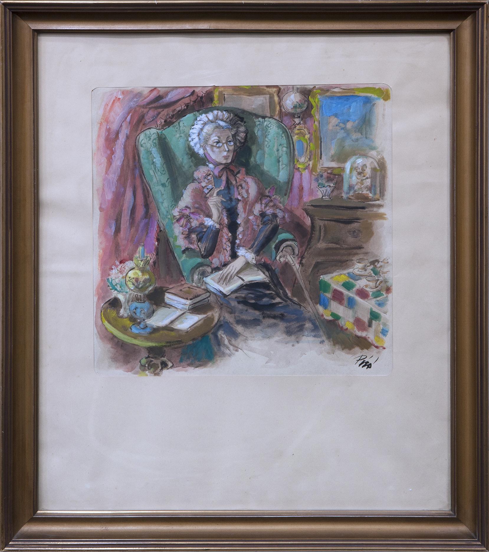 ANCIANA LEYENDO