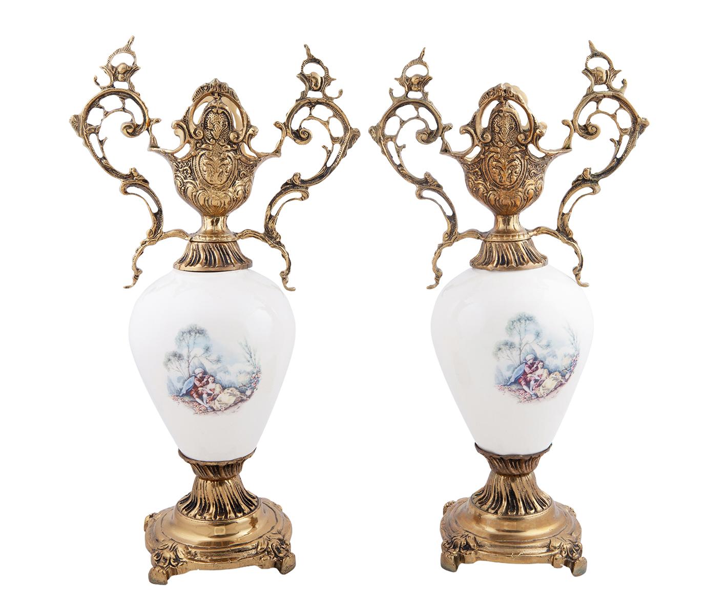 PAREJA DE JARRONES DECORATIVOS