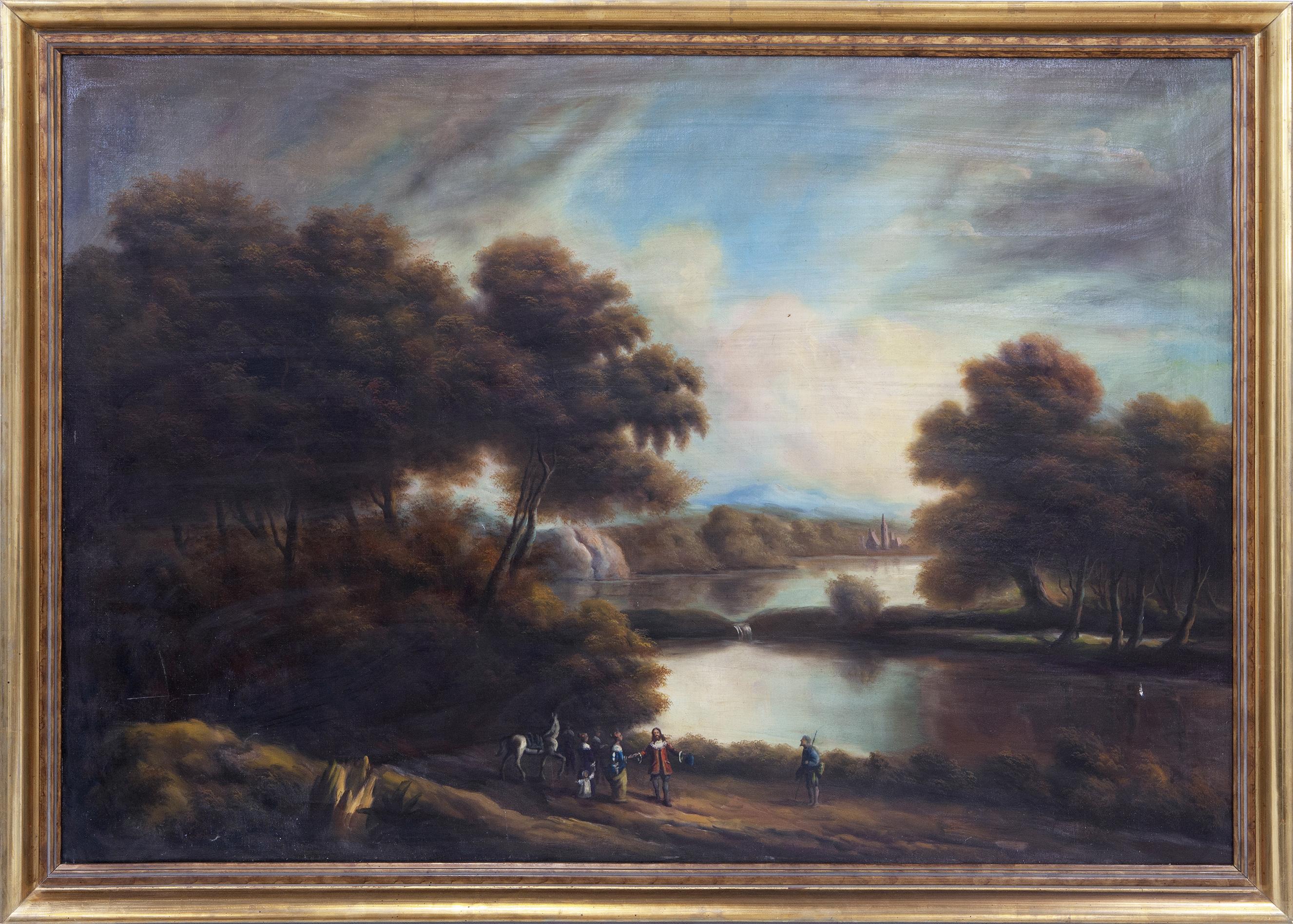 "PASEO A LA ORILLA DE UN RÍO" COPIA DE LA OBRA ORIGINAL DE