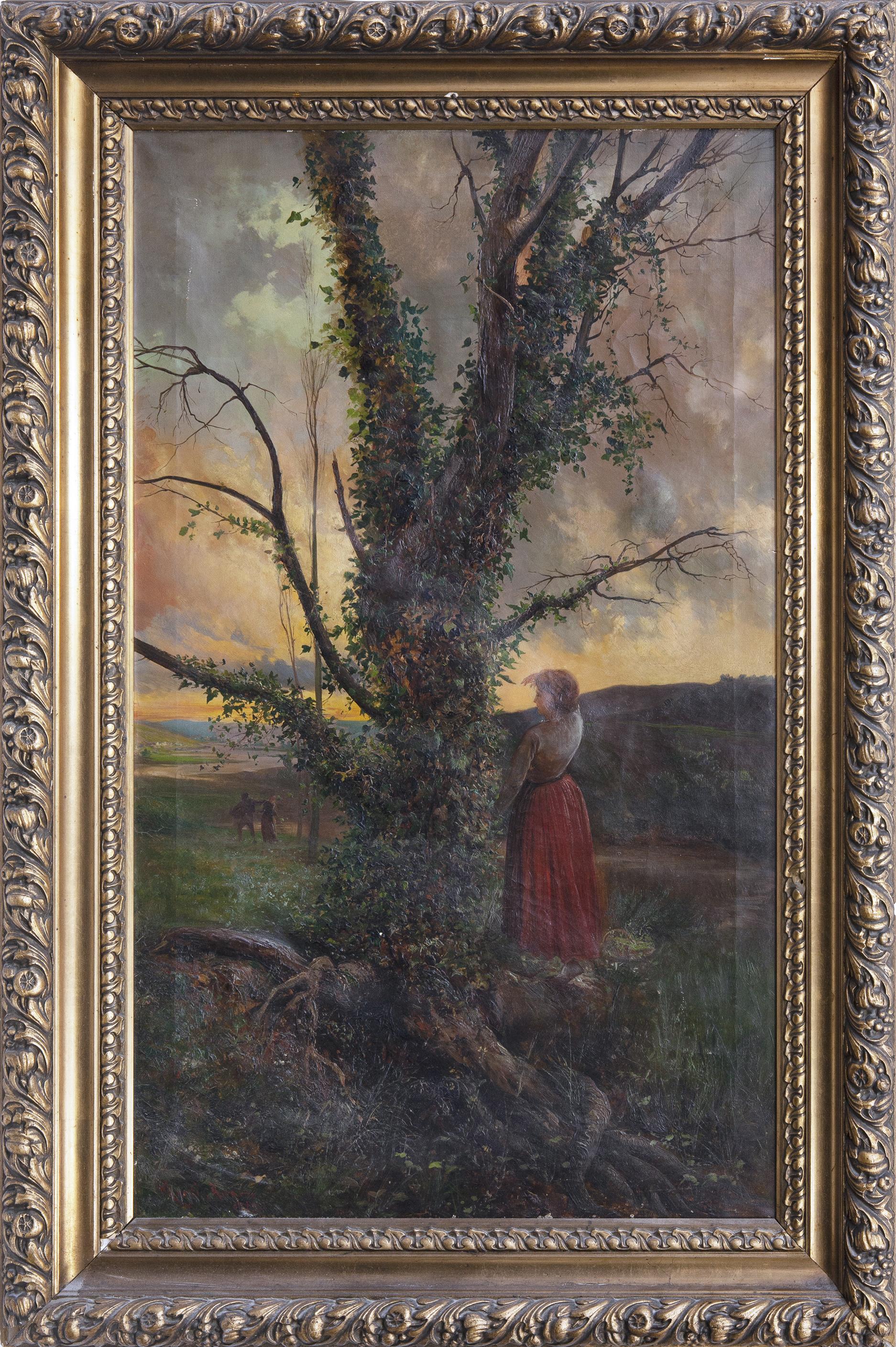 MUJER BAJO EL ÁRBOL (S. XIX)