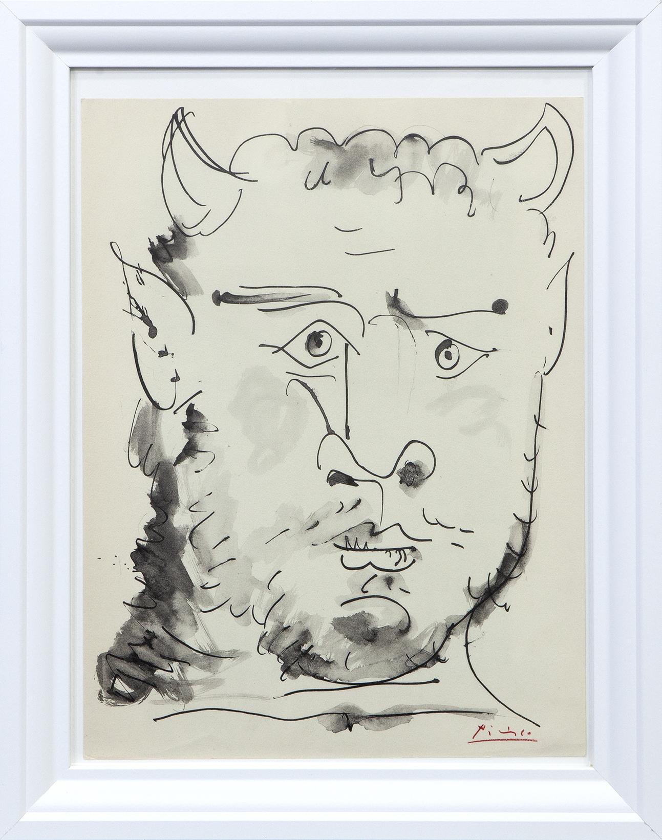 "VISAGE DE FAUNE", BUFFON. PARÍS, 1957