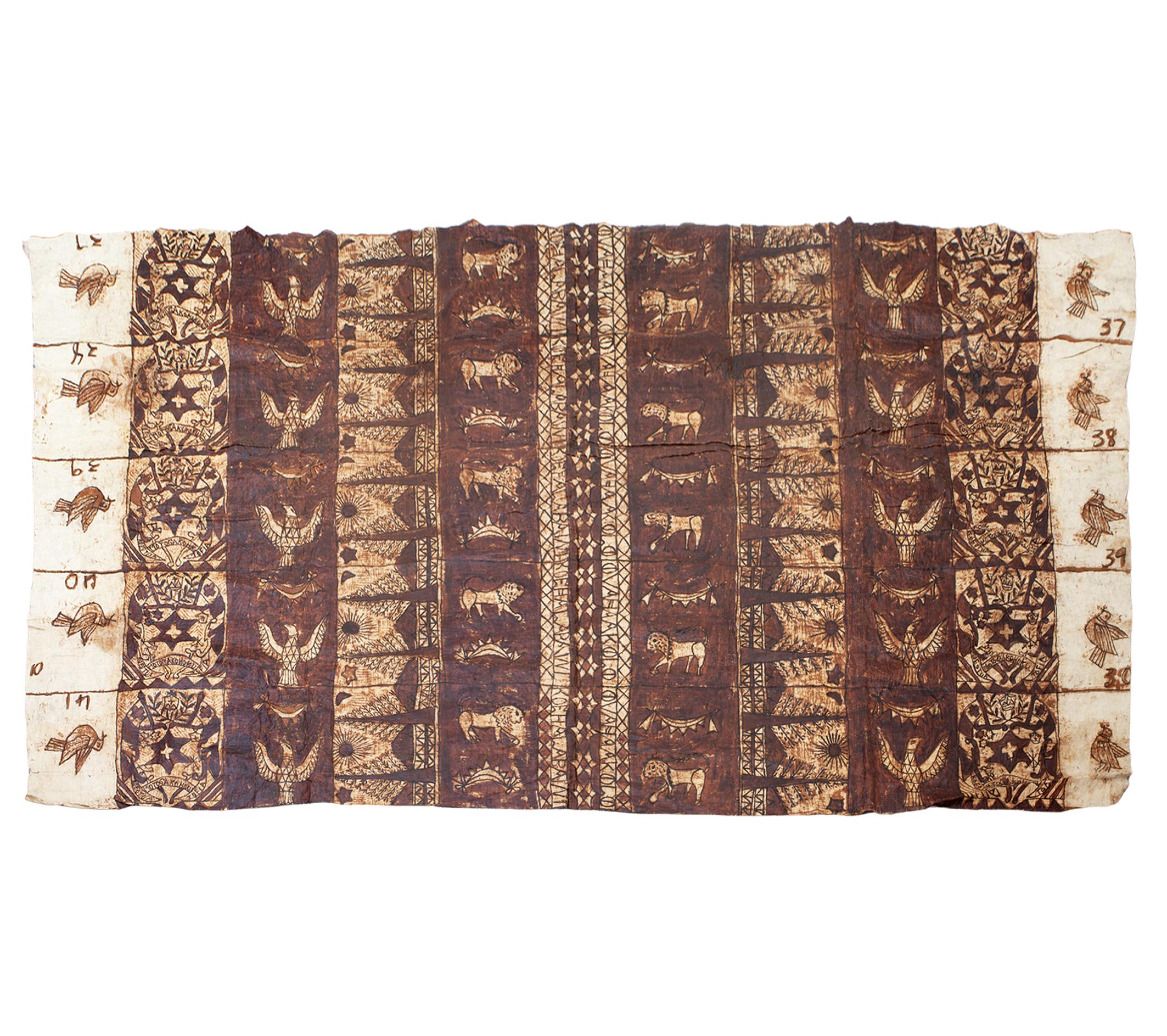 TELA TAPA DE TONGA, S.XIX
