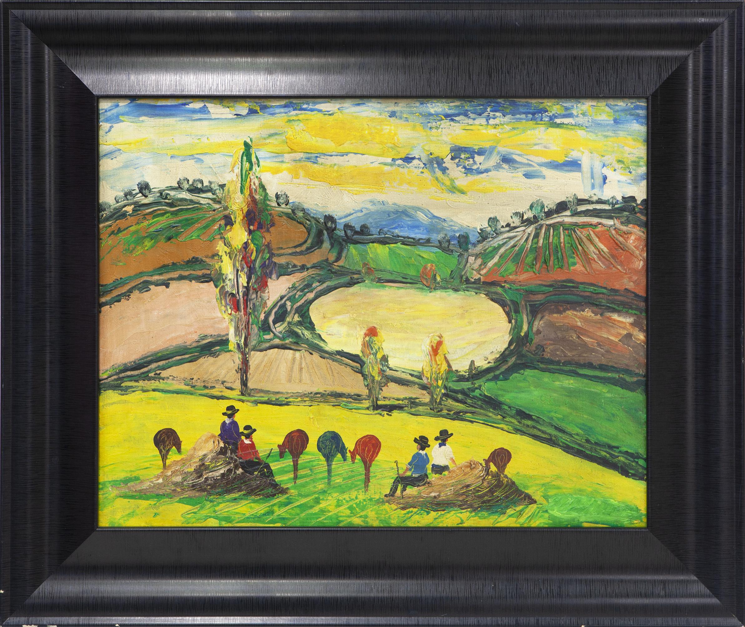 VISTA DE PAISAJE, SEGUIDOR DE BENJAMÍN PALENCIA (S. XX)