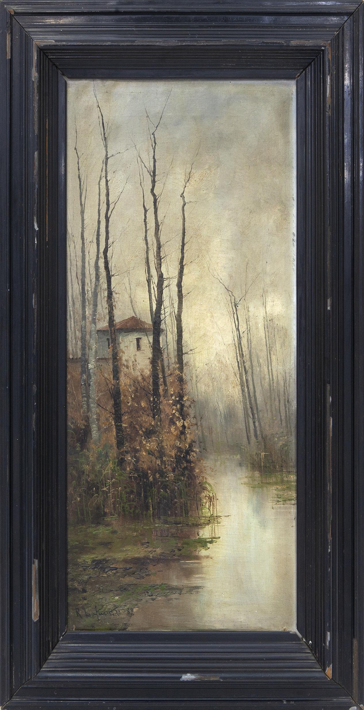 VISTA DE CASA CON RÍO (1889)