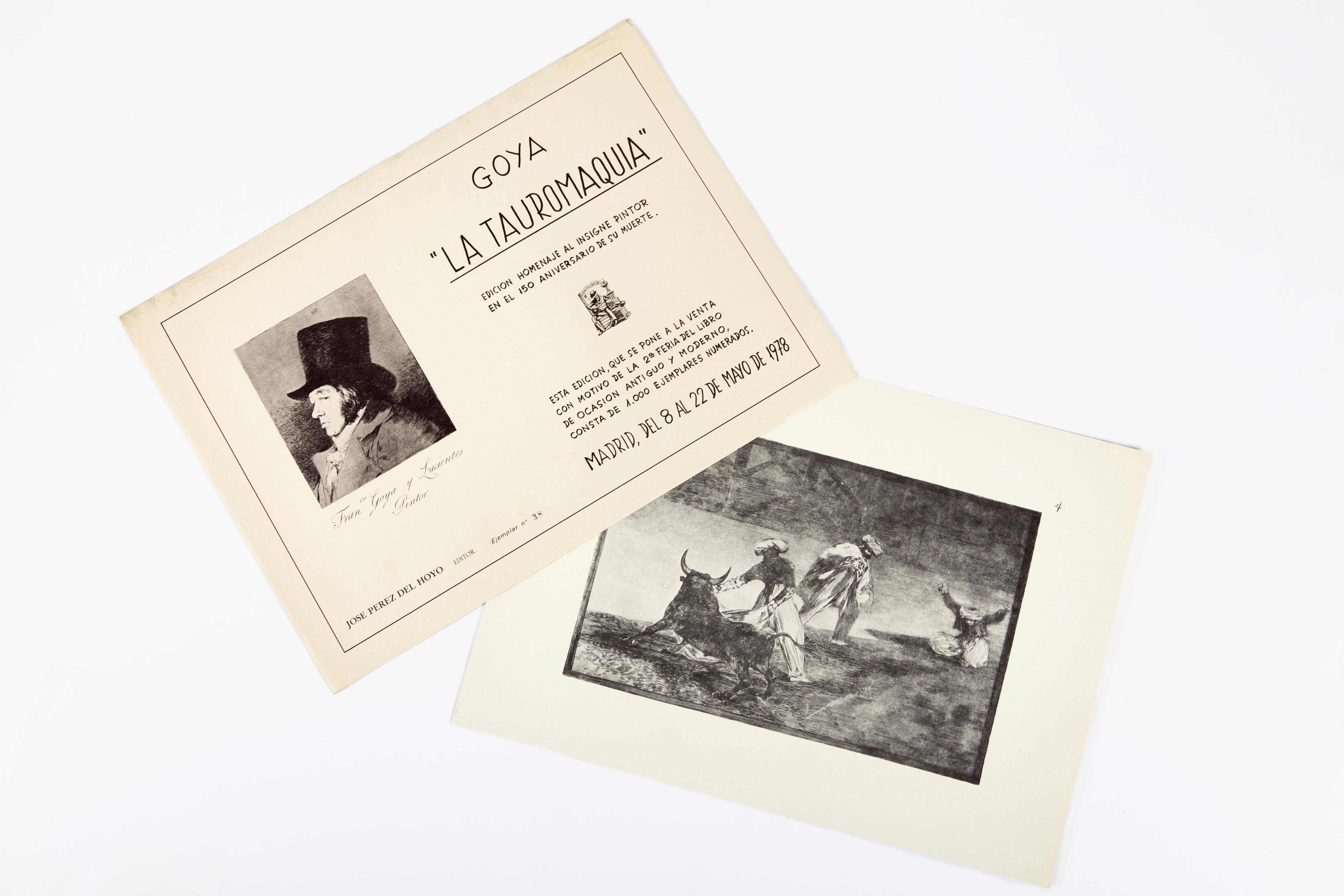 COLECCION "GOYA, LA TAURMAQUIA. EDICIÓN HOMENAJE AL INSIGNE