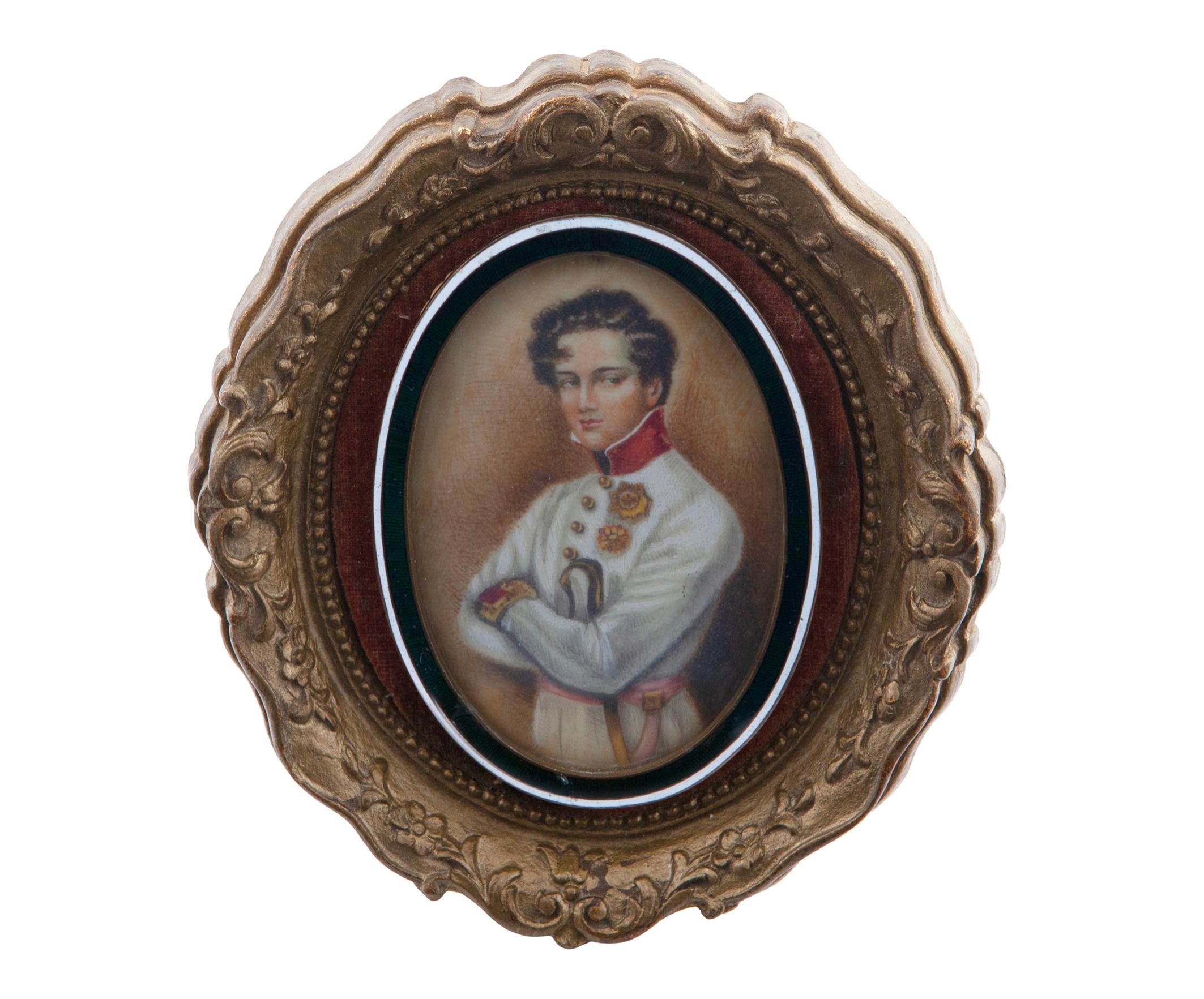 RETRATO EN MINIATURA DE NAPOLEÓN II, DUQUE DE REICHSTADT, S