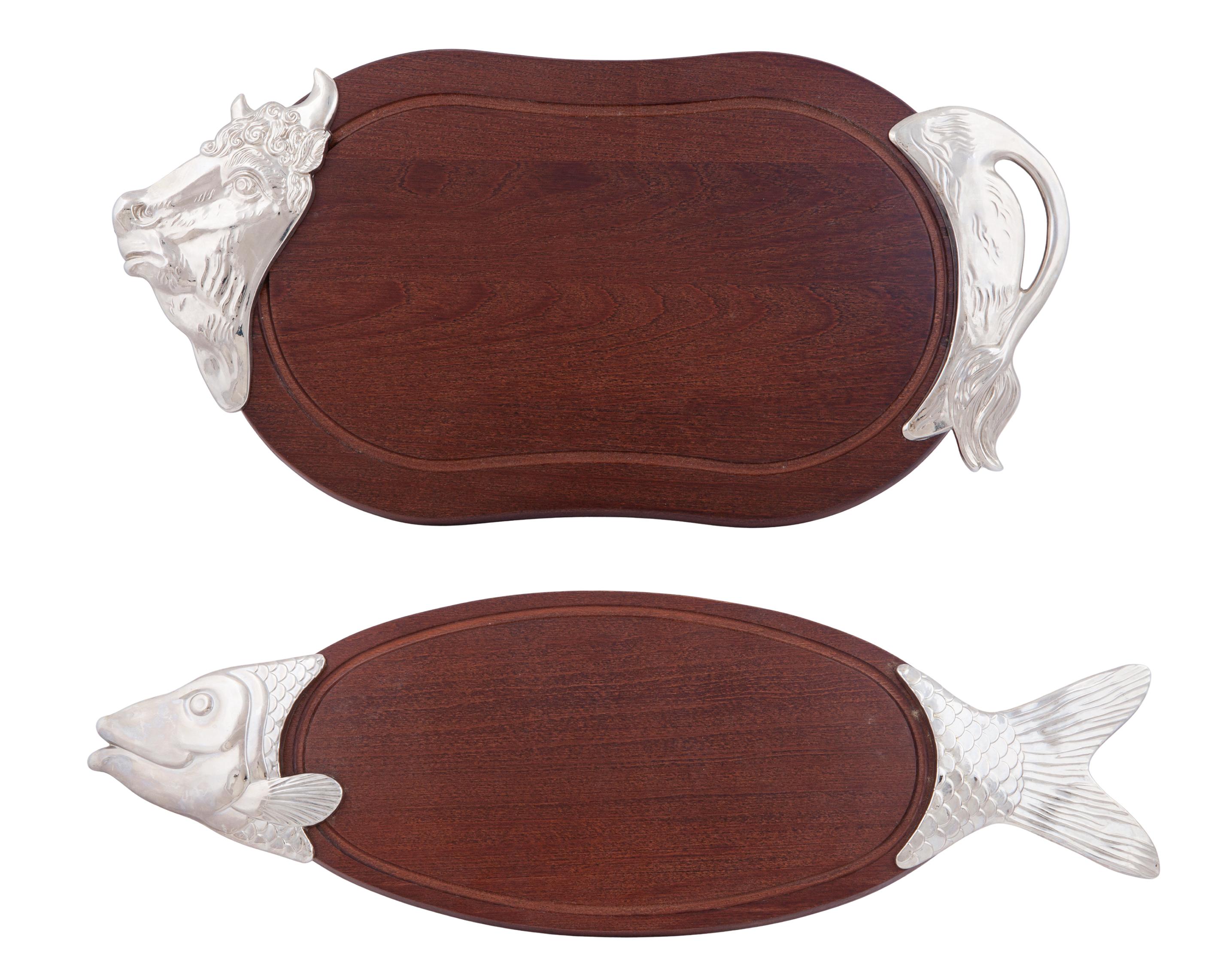 PAREJA DE TABLAS PARA PESCADO Y CARNE