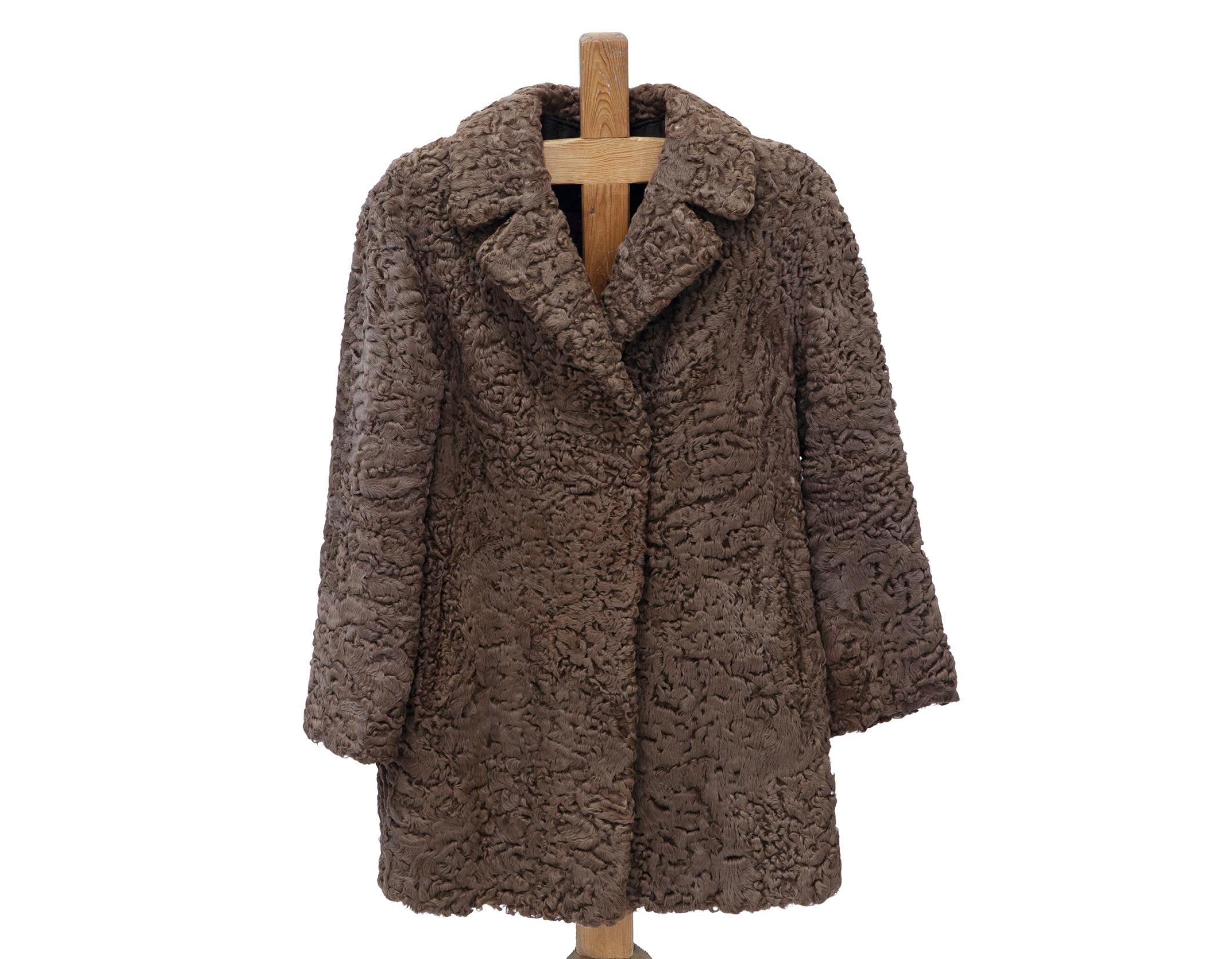 ABRIGO LARGO EN PIEL DE ASTRACÁN CLARO