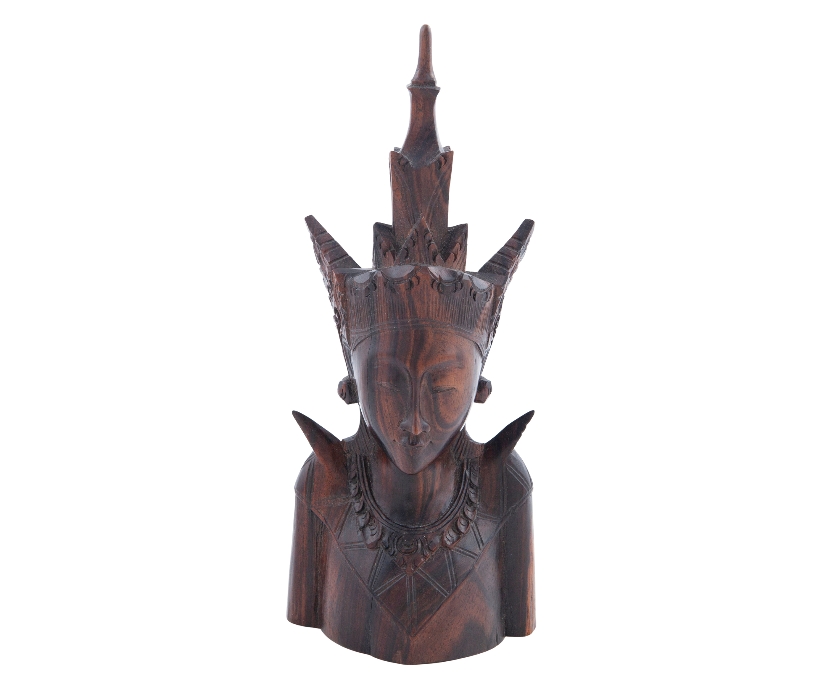 TALLA DE LA DIOSA DEWI RATIH EN MADERA DE ÉBANO