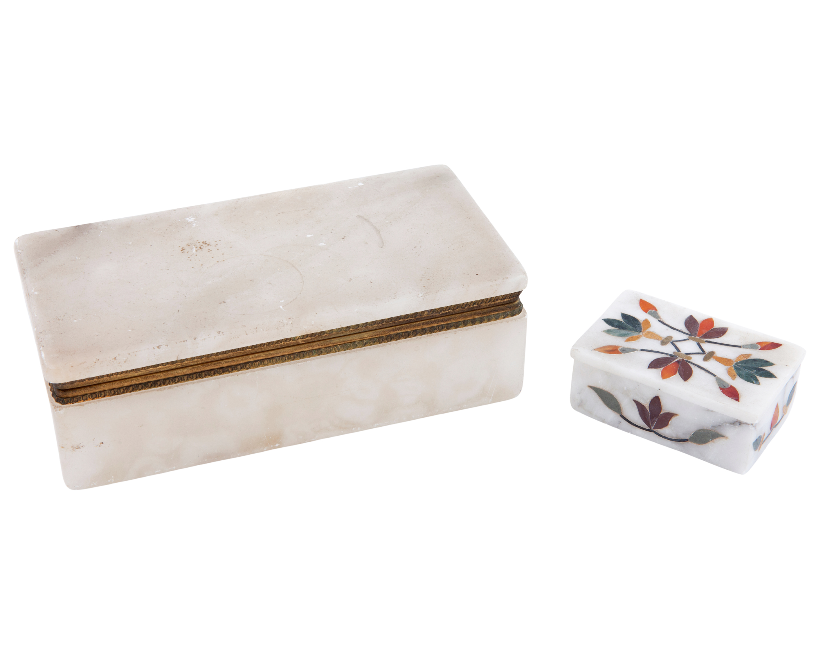 DOS JOYEROS EN PIEDRA BLANCA