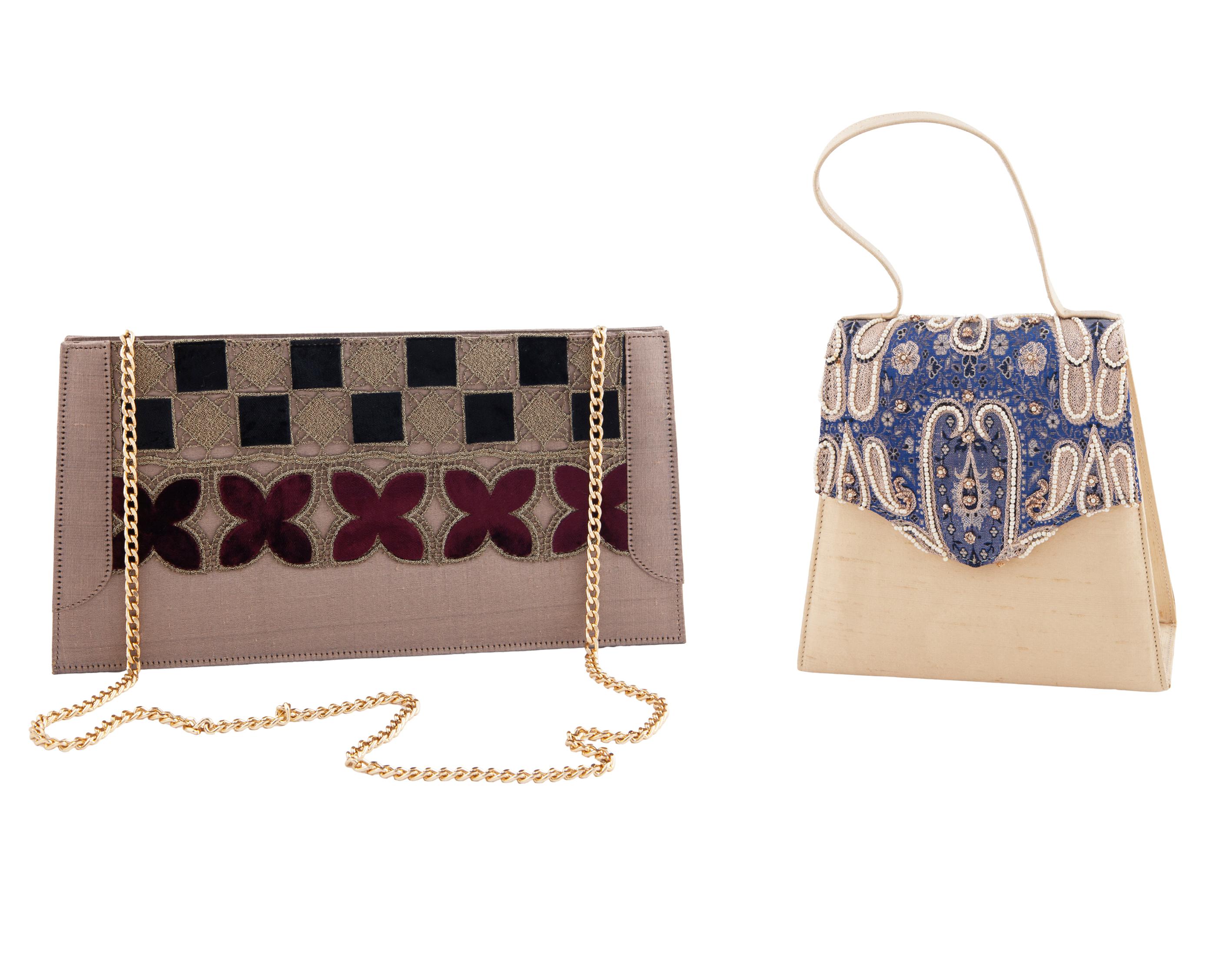 LOTE DE CARTERAS RÍGIDAS EN SEDA