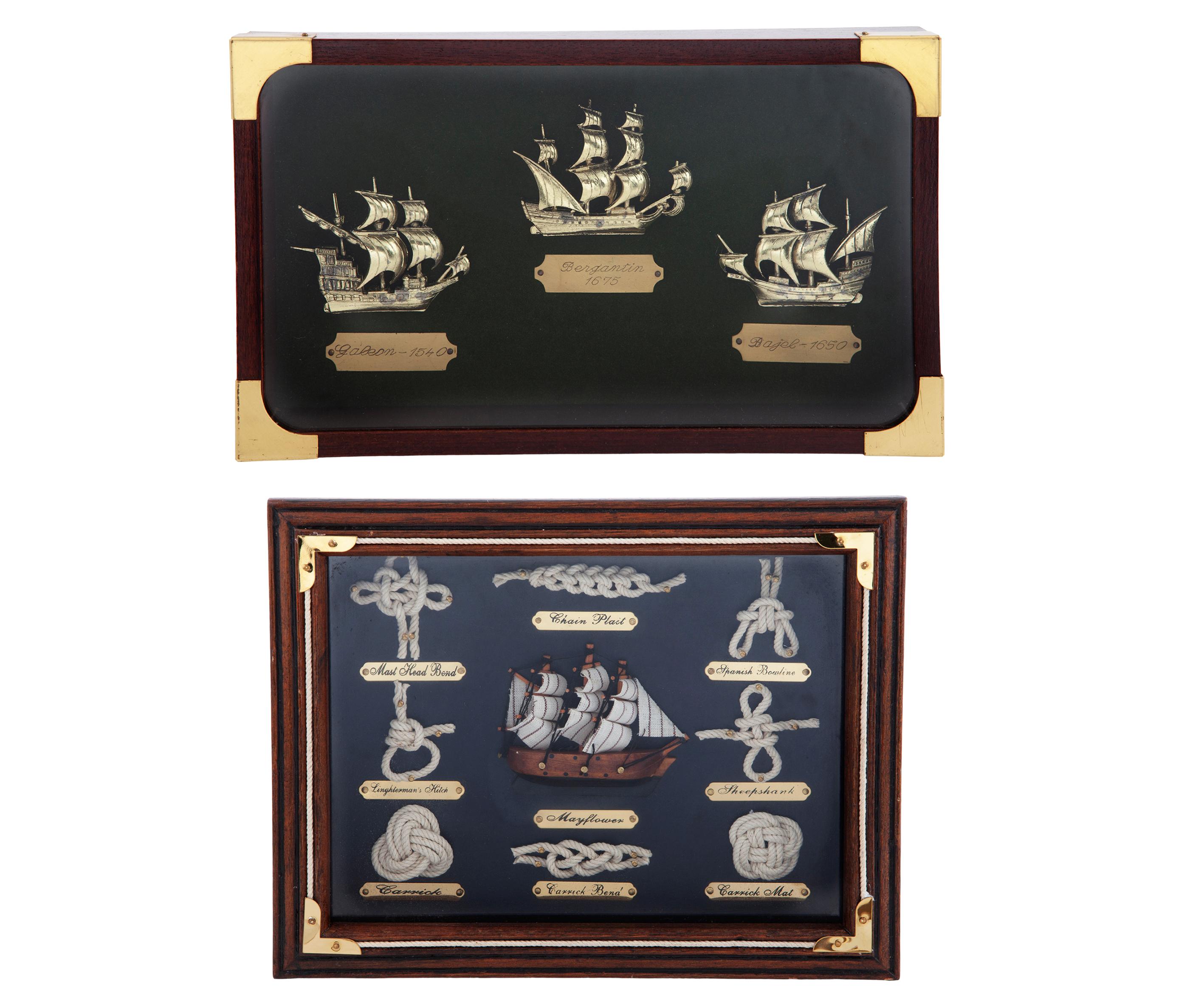 PAREJA DE CUADROS DECORATIVOS MOTIVOS NÁUTICOS