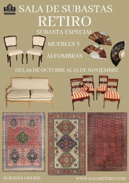 SUBASTA ESPECIAL DE MUEBLES Y ALFOMBRAS