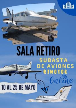 SUBASTA ONLINE AVIONES BIMOTOR