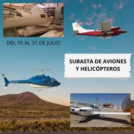 SUBASTA ONLINE AVIONES Y HELICOPTEROS
