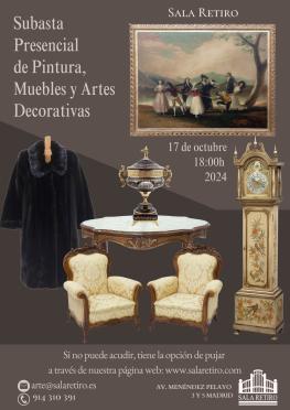Subasta de Pintura, Muebles y Artes Decorativas 17 Octubre 2024