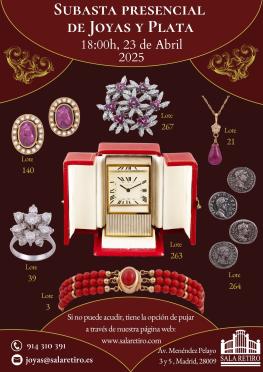Subasta Joyas y Plata, 23 Abril 2025